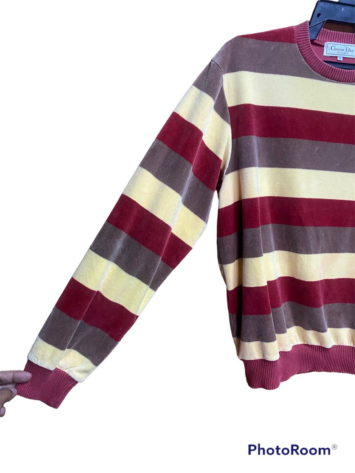 Christian Dior Monsieur × Dior Vintage Christian Dior Monsieur Velvet Sweatshirt Size US M / EU 48-50 / 2 - 2 Thumbnail