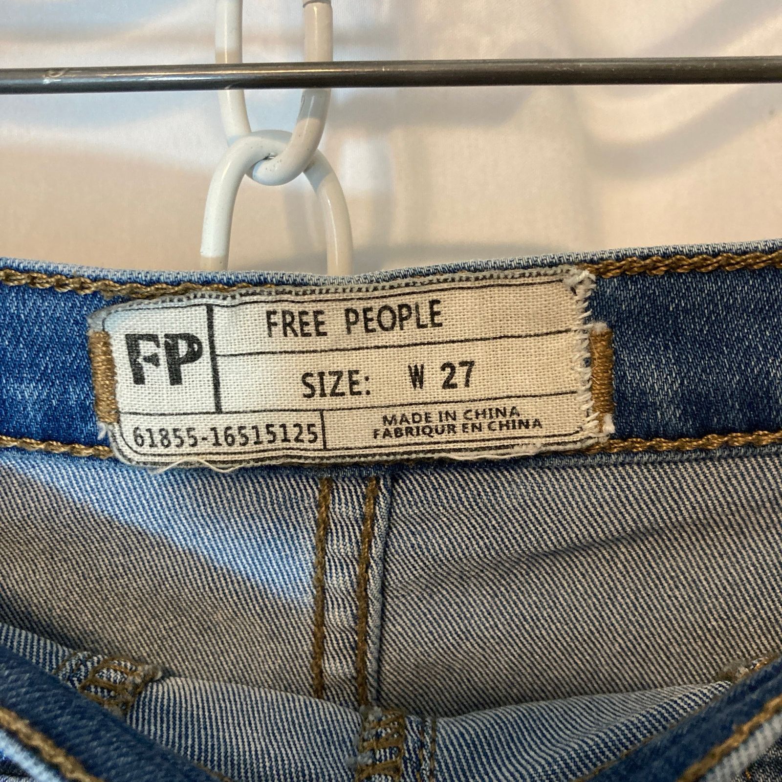 Free People Free People Blue Denim Love Radar Mini Festival Jean Shorts Size 27" / US 4 / IT 40 - 7 Thumbnail