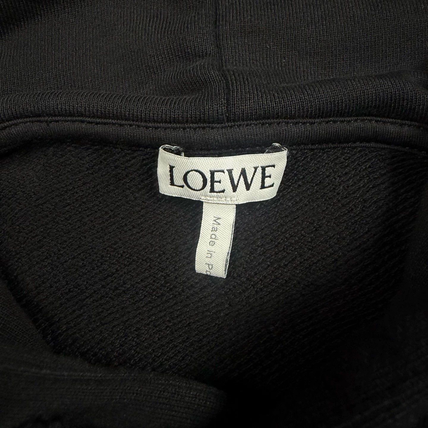 Loewe black logo hoodie from loewe Size US M / EU 48-50 / 2 - 3 Thumbnail