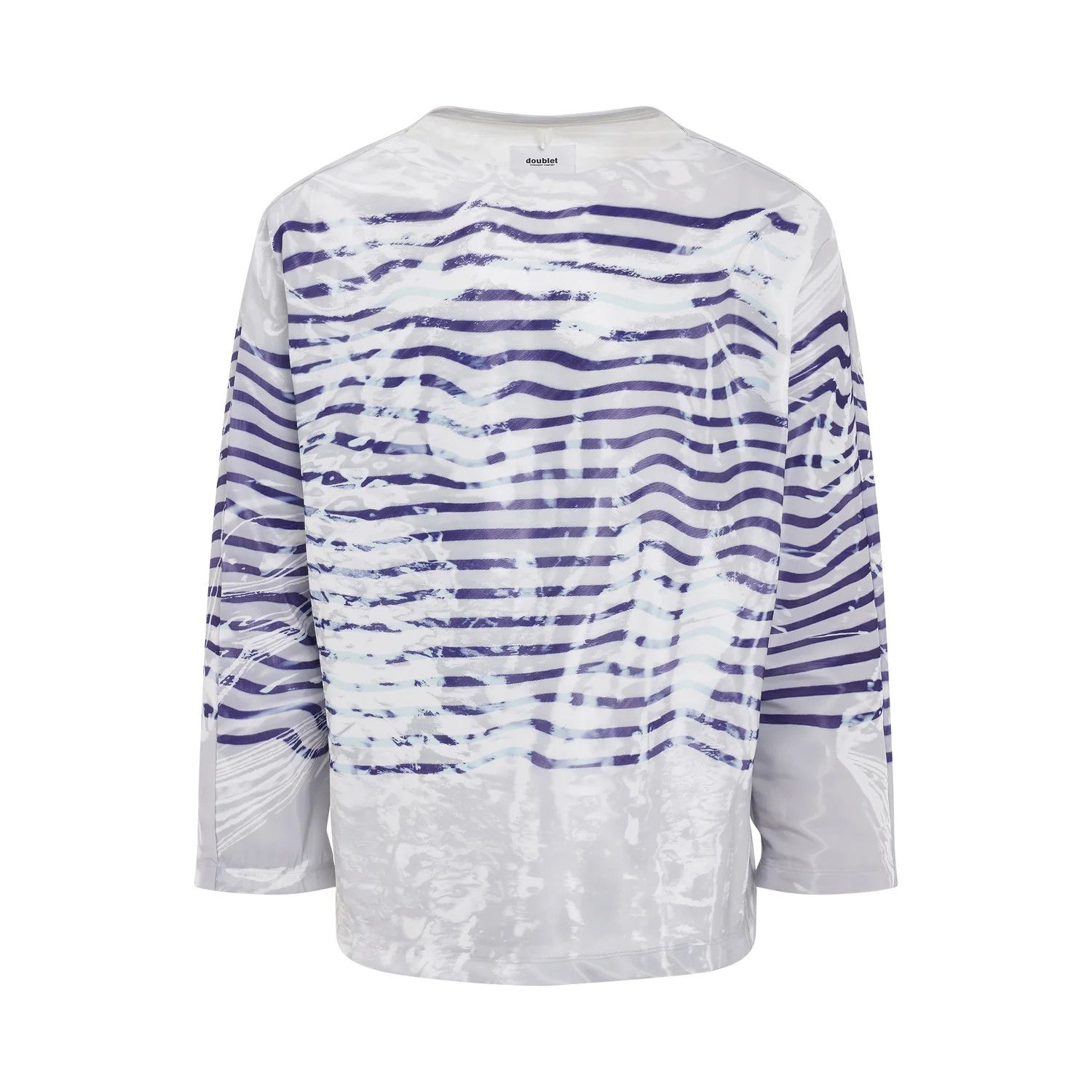 Doublet o1mris0824 Basque T-Shirt in White/Blue Size US M / EU 48-50 / 2 - 1 Thumbnail
