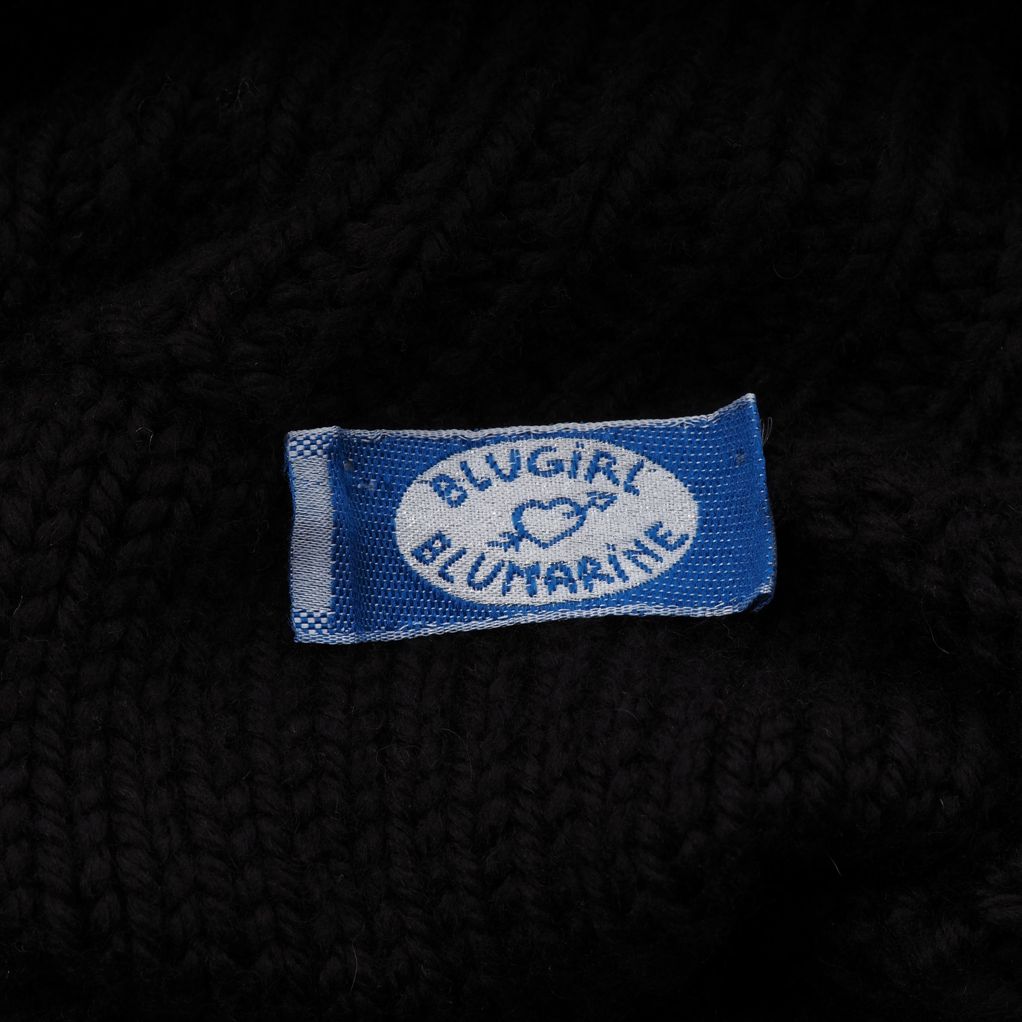 Blumarine Blumarine Vintage Black Knit Turtleneck Pullover Sweater Size L / US 10 / IT 46 - 6 Thumbnail