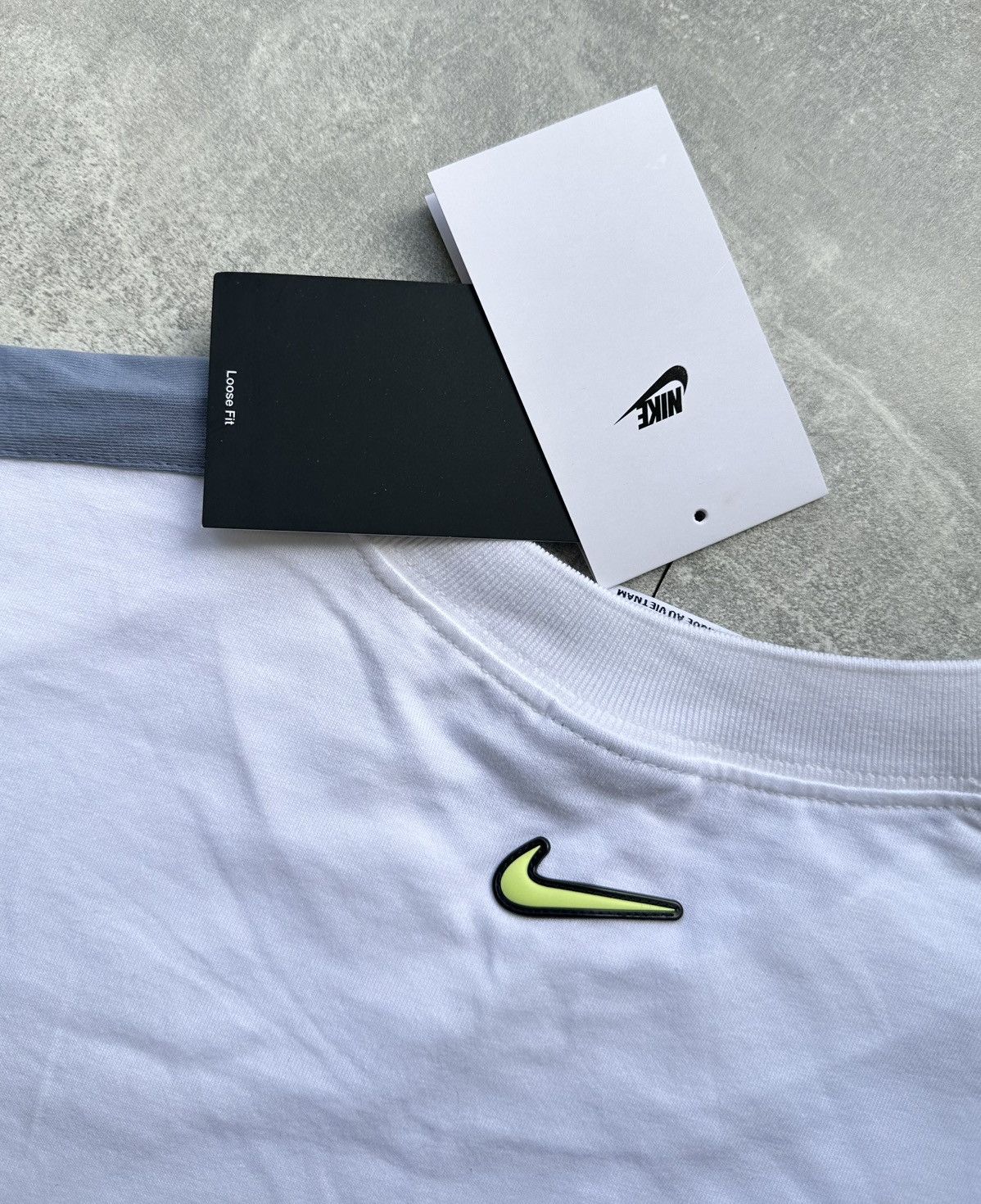 Nike NWT Nike TN Sportswear T-Shirt White Cotton Loose Fit Size L Size US L / EU 52-54 / 3 - 4 Thumbnail
