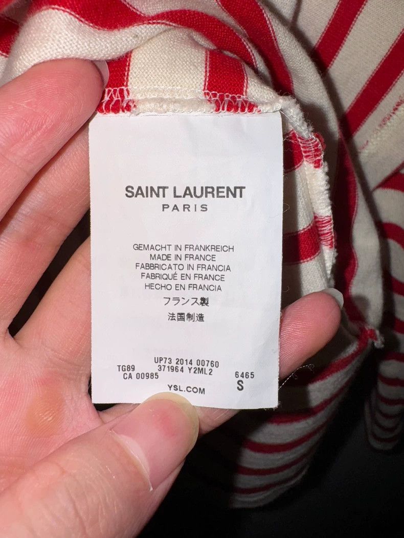 Saint Laurent Paris Saint Laurent Paris 15ss show red and white striped long s Size US S / EU 44-46 / 1 - 7 Thumbnail