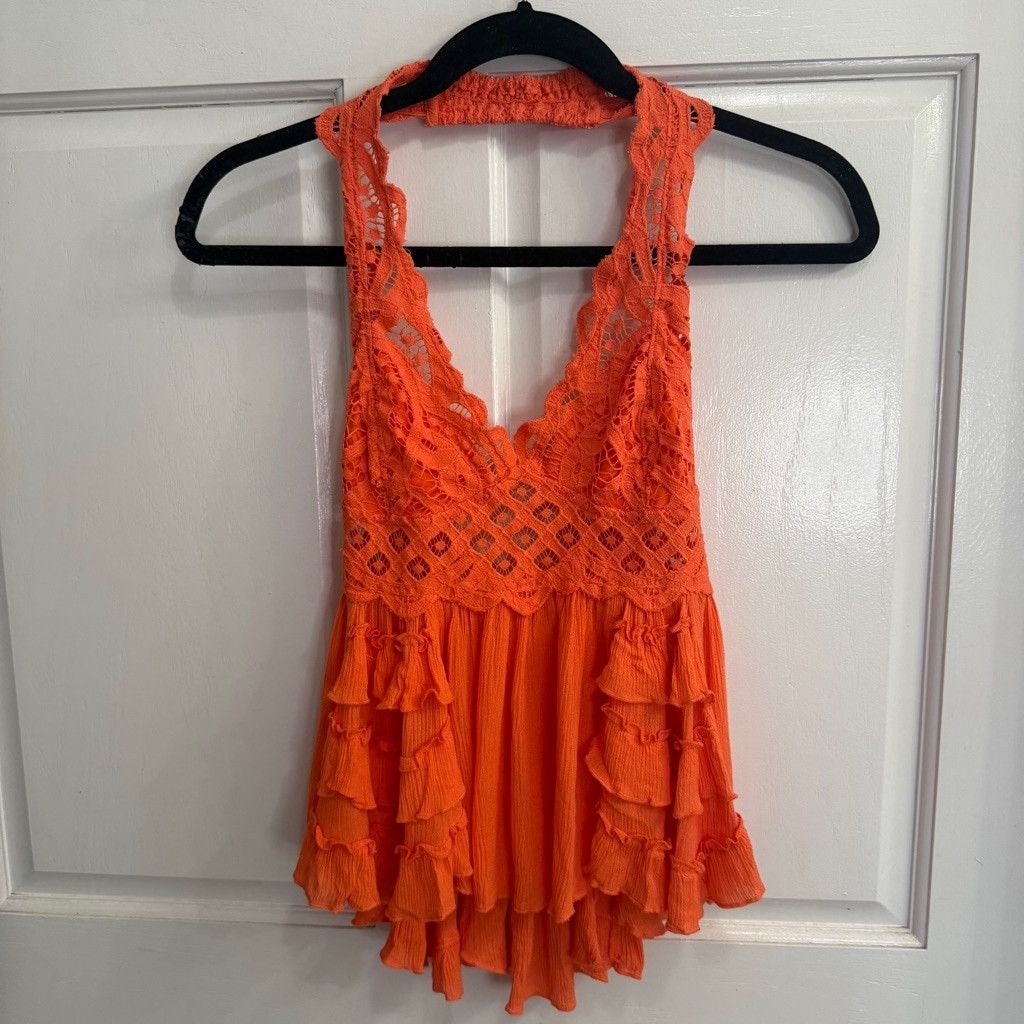 Free People Women's Free People Top S/P Orange Size S / US 4 / IT 40 - 1 Thumbnail