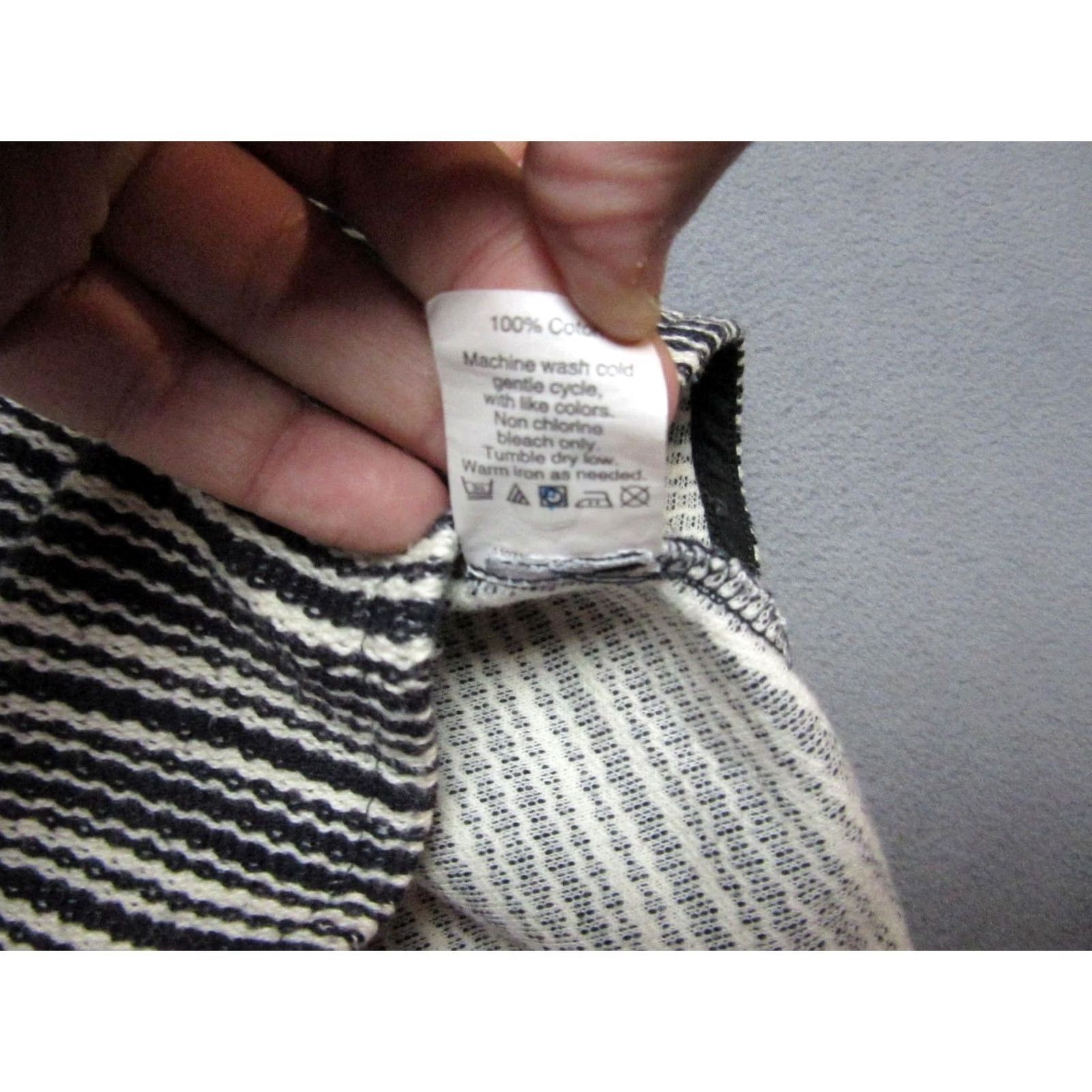 Madewell Madewell Womens XS Black White Sleeveless Mock Neck Zip Back Top Size XS / US 0-2 / IT 36-38 - 4 Thumbnail