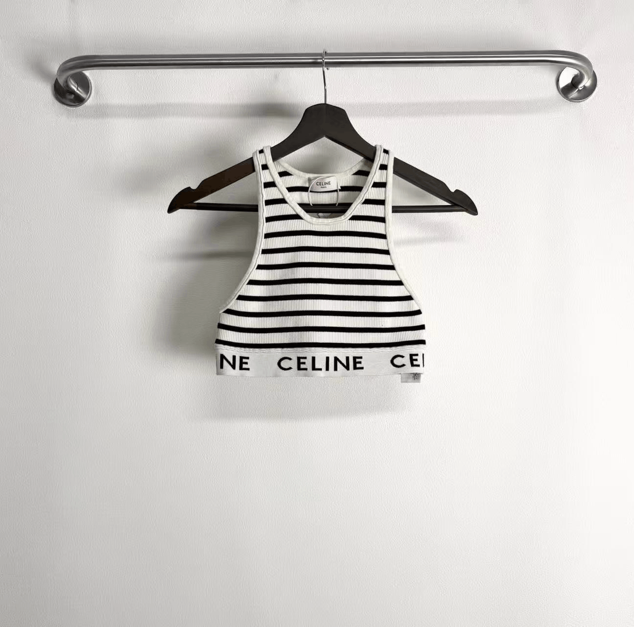 Celine Celine Black White Striped Vest Size XS / US 0-2 / IT 36-38 - 1 Thumbnail