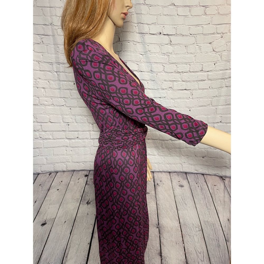 Boden Boden Chelsea Wrap Purple 3/4 Sleeve Dress Size 6 Size M / US 6-8 / IT 42-44 - 4 Thumbnail