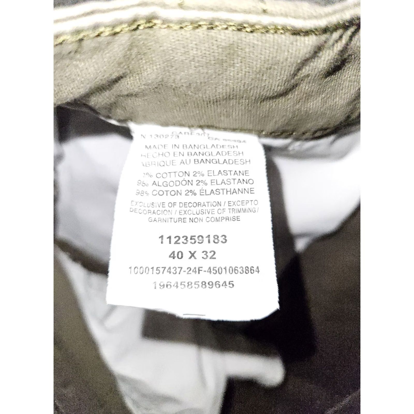 Wrangler VINTAGE Wrangler Cargo Pants Men's 40x32 Regular Tapered Green High Rise Hiking Size US 40 / EU 56 - 3 Thumbnail
