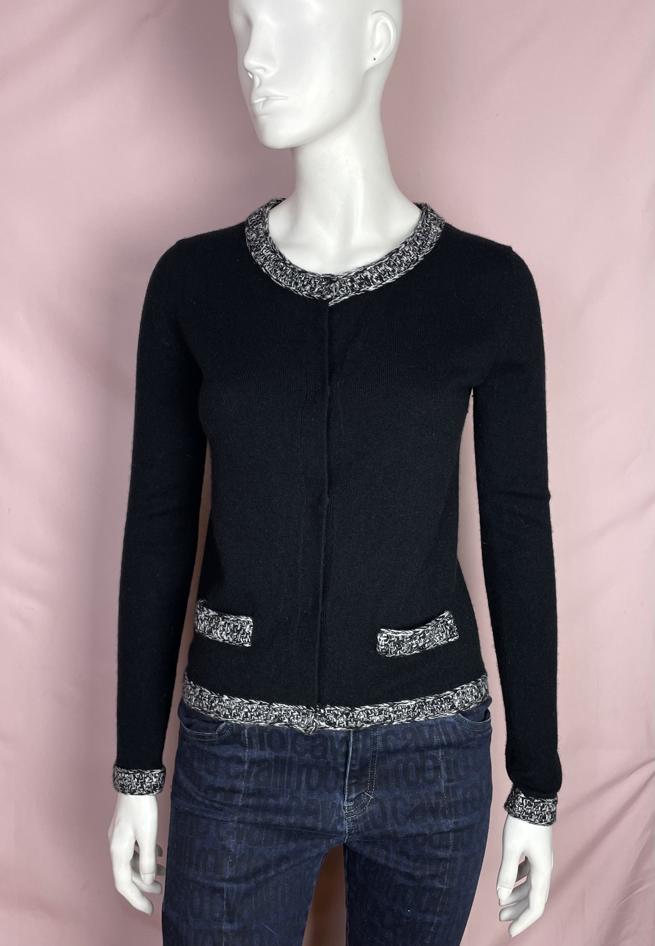 Other FFC Wool Cashmere Black Cardigan Size S Size S / US 4 / IT 40 - 1 Thumbnail