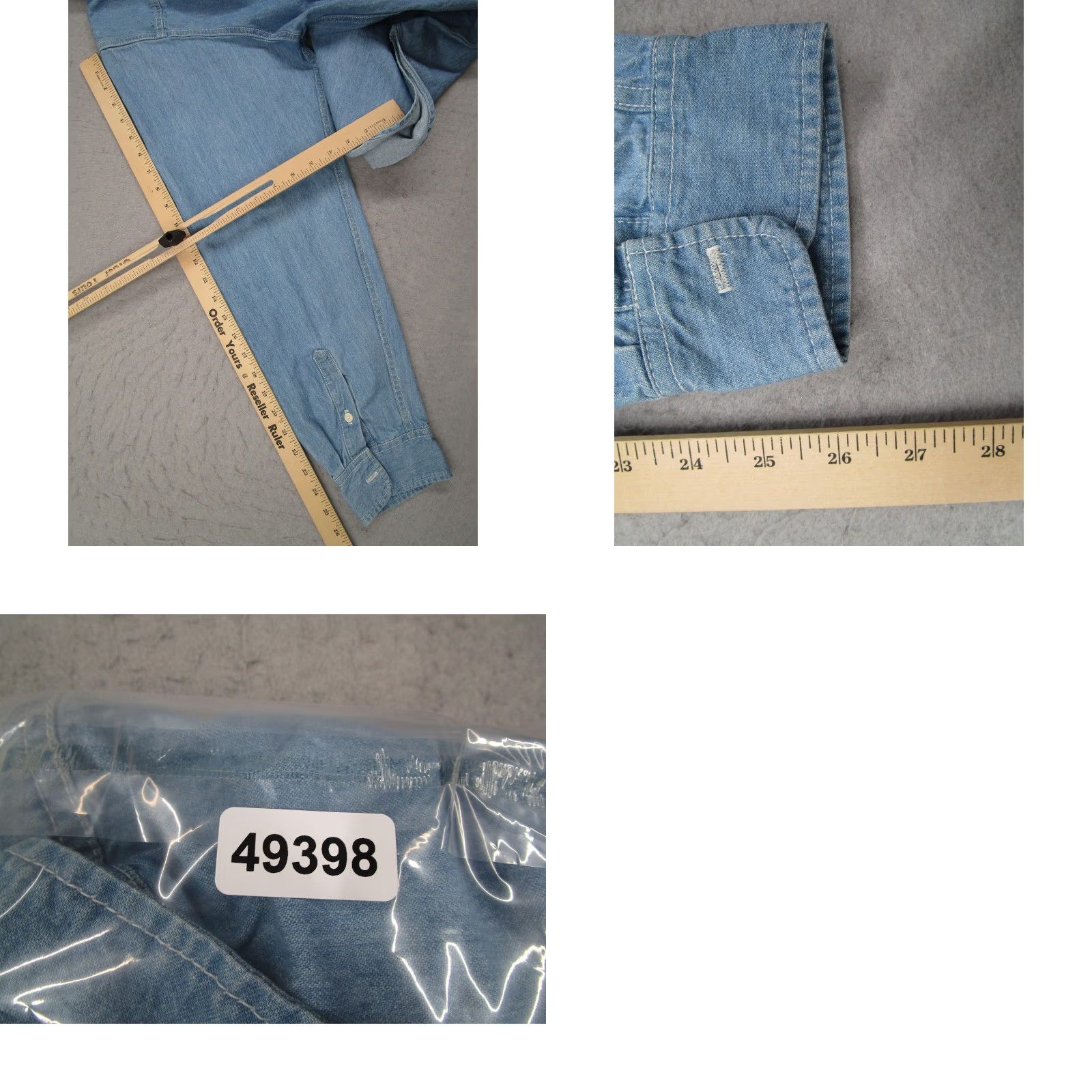 Planet Hollywood VINTAGE Planet Hollywood Denim Shirt Mens XL Long Sleeve Blue Button Down 90s Retro Size US XL / EU 56 / 4 - 8 Thumbnail