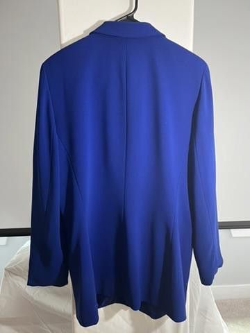 Designer Elegant Josephine Chaus Blue Blazer - Size 8 Size M / US 6-8 / IT 42-44 - 4 Thumbnail
