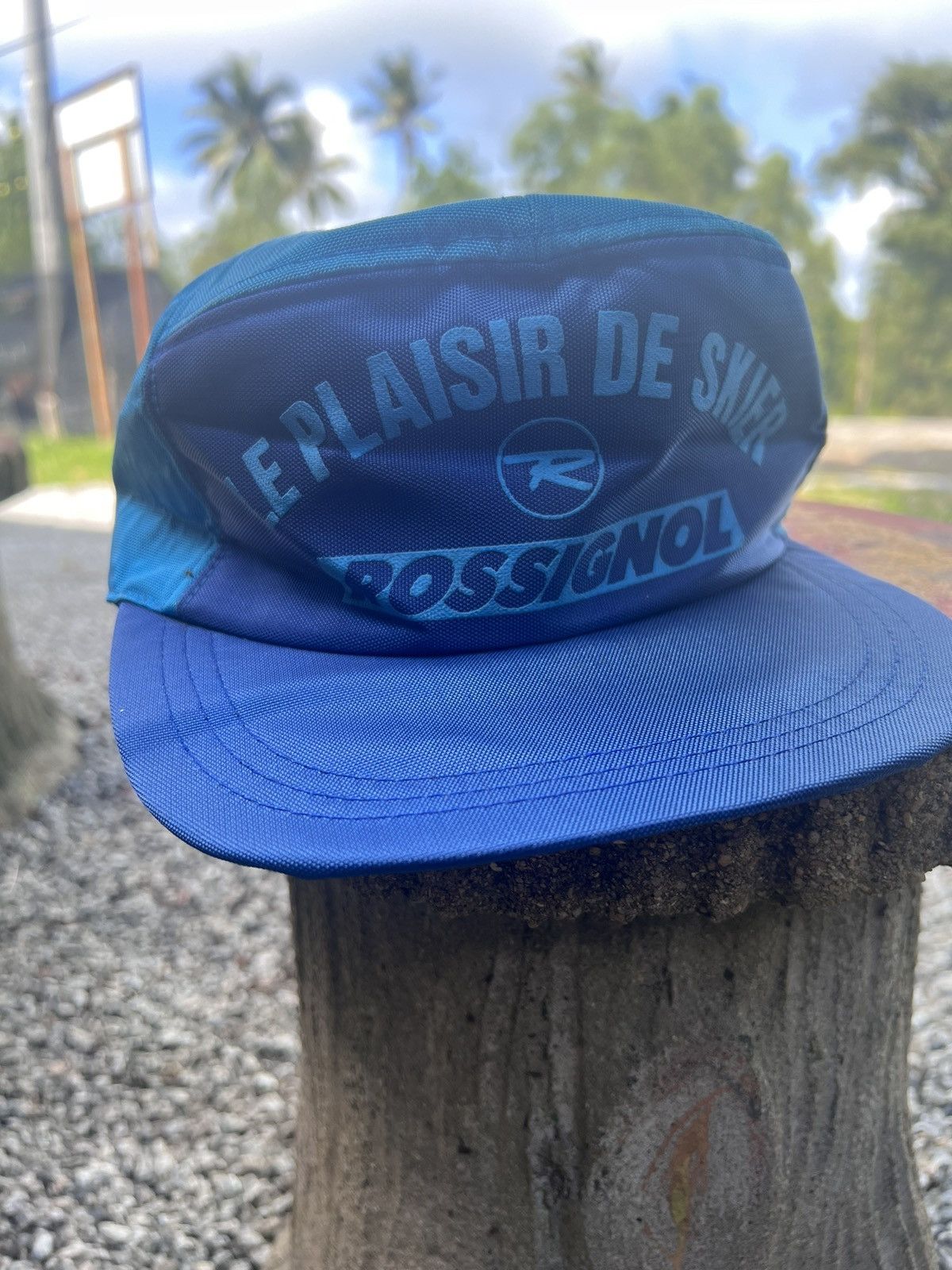 image of Vintage Rossignol Earfalp Ski Cap in Blue, Men's