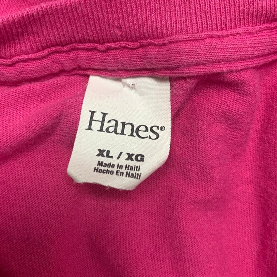 Hanes Hanes Womens XL University of Tennessee Pink Tee Shirt Size XL / US 12-14 / IT 48-50 - 3 Thumbnail