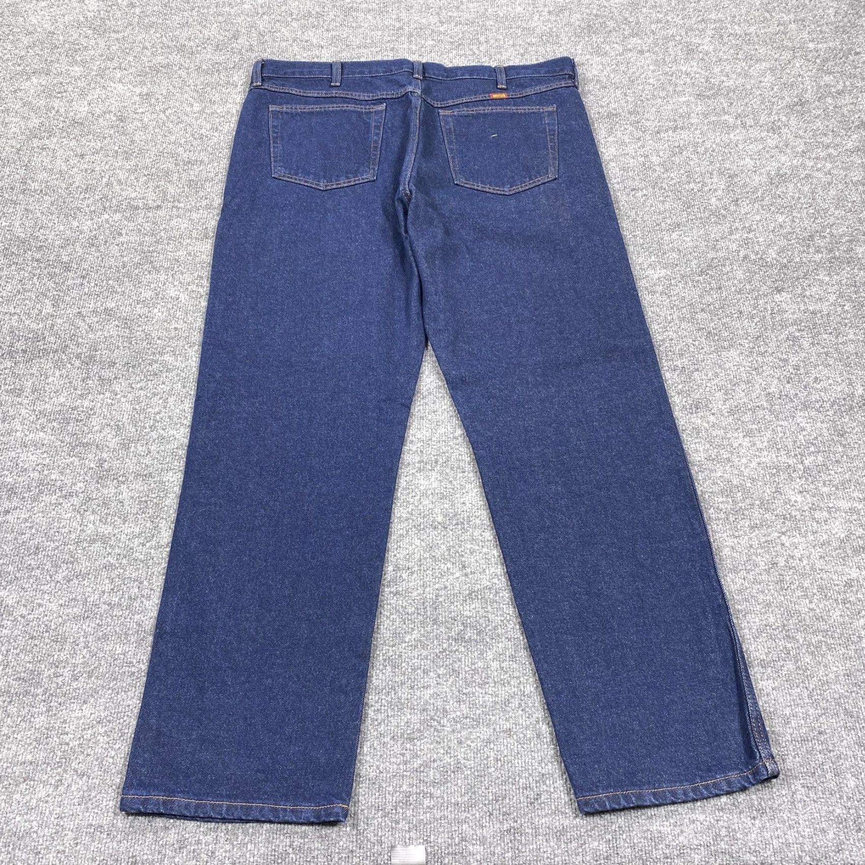 Denime Rustler Jeans Mens 36x30 Blue Regular Fit Straight Leg Denim Dark Wash 5 Pocket Size US 36 / EU 52 - 2 Thumbnail