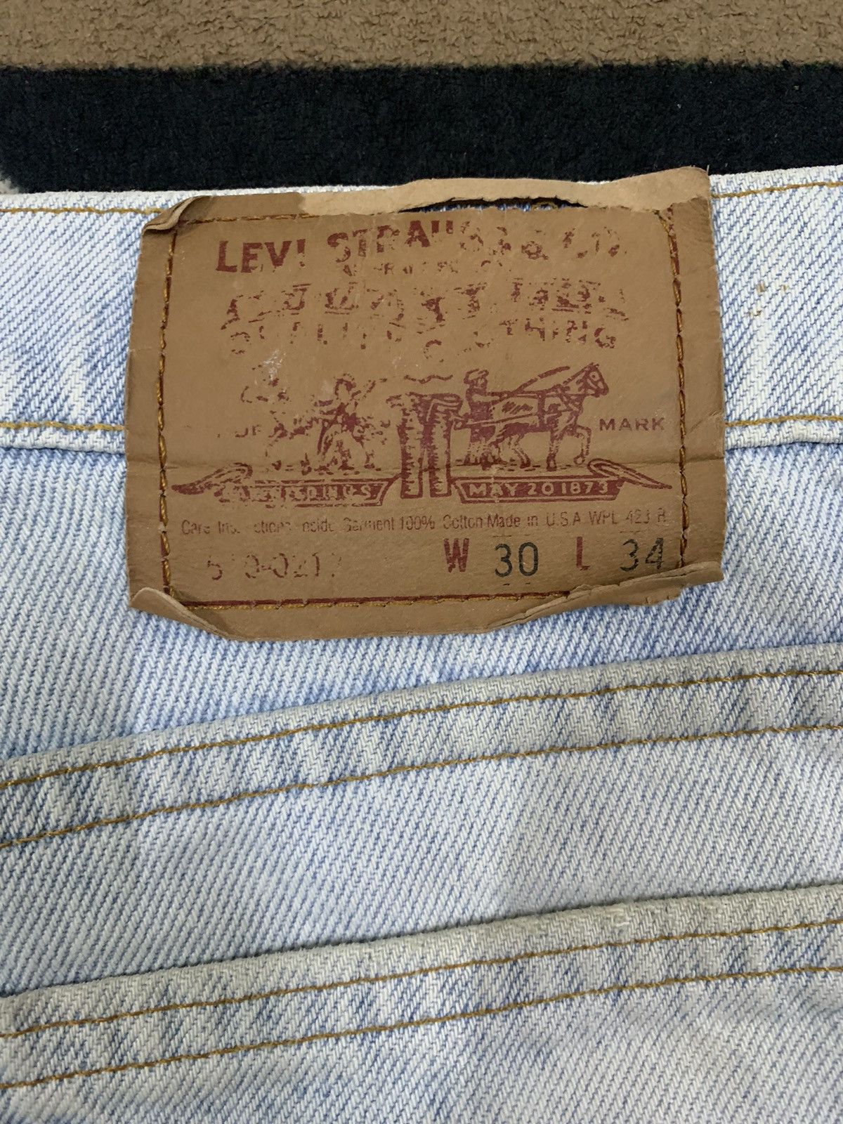 Levi's Vintage 80s Levis 510 Rusty Mud Wash Distressed Grunge Jeans Size US 32 / EU 48 - 12 Thumbnail