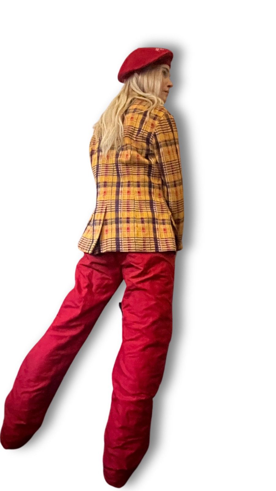 Vintage Rare House of Genius Coutuier Vintage Plaid Blazer Size S / US 4 / IT 40 - 3 Thumbnail