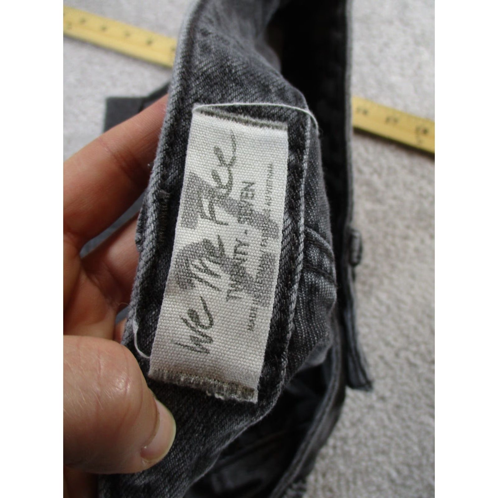 Free People Free People Shorts Womens 27 Gray Denim Button Fly Cut-Offs - Bohemian Festival Casual Party/Cocktail Travel Womens Size 27" / US 4 / IT 40 - 7 Thumbnail