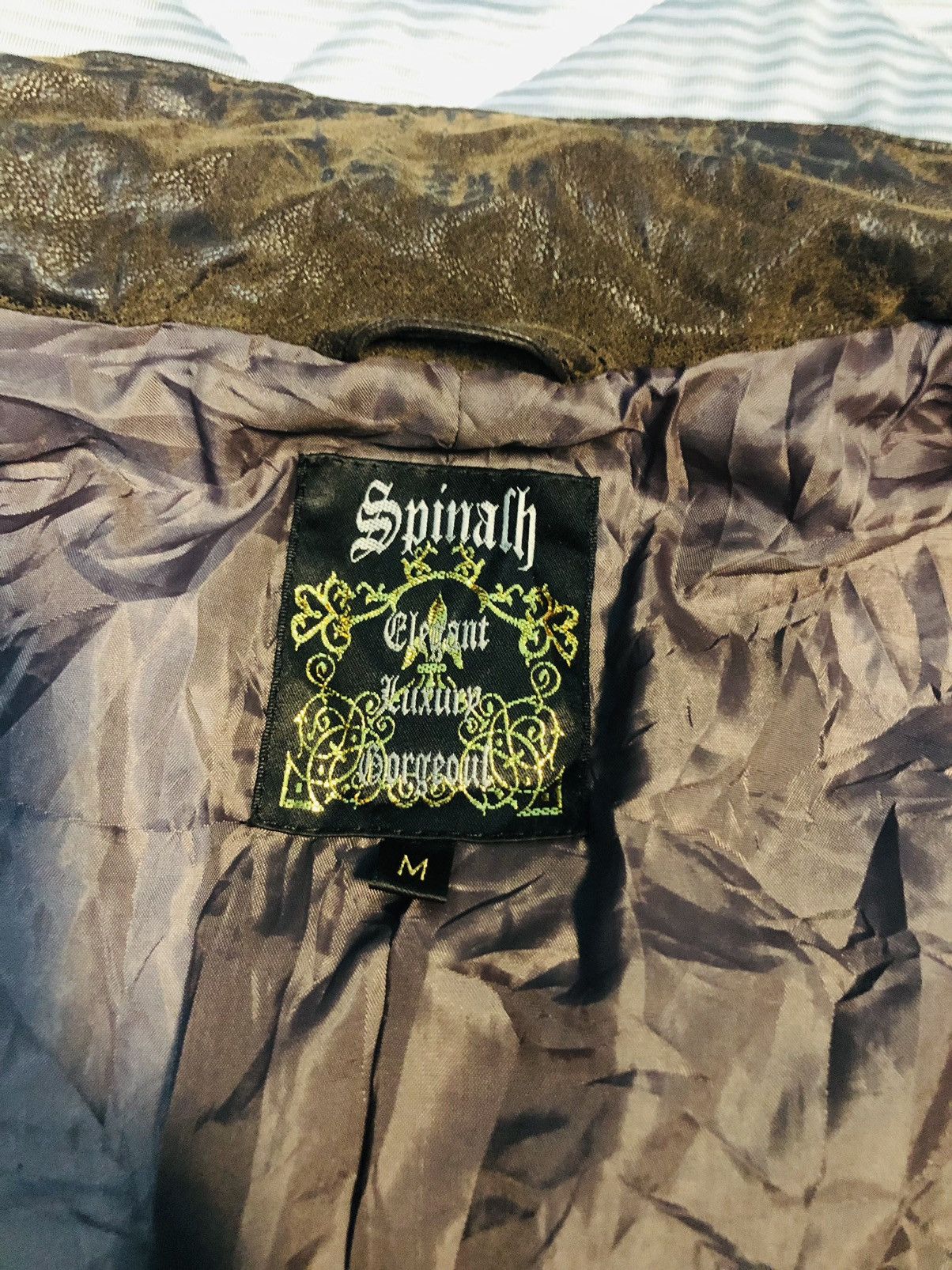 Japanese Brand Spinalh Leather Jacket Zippered (23) Size US M / EU 48-50 / 2 - 9 Thumbnail