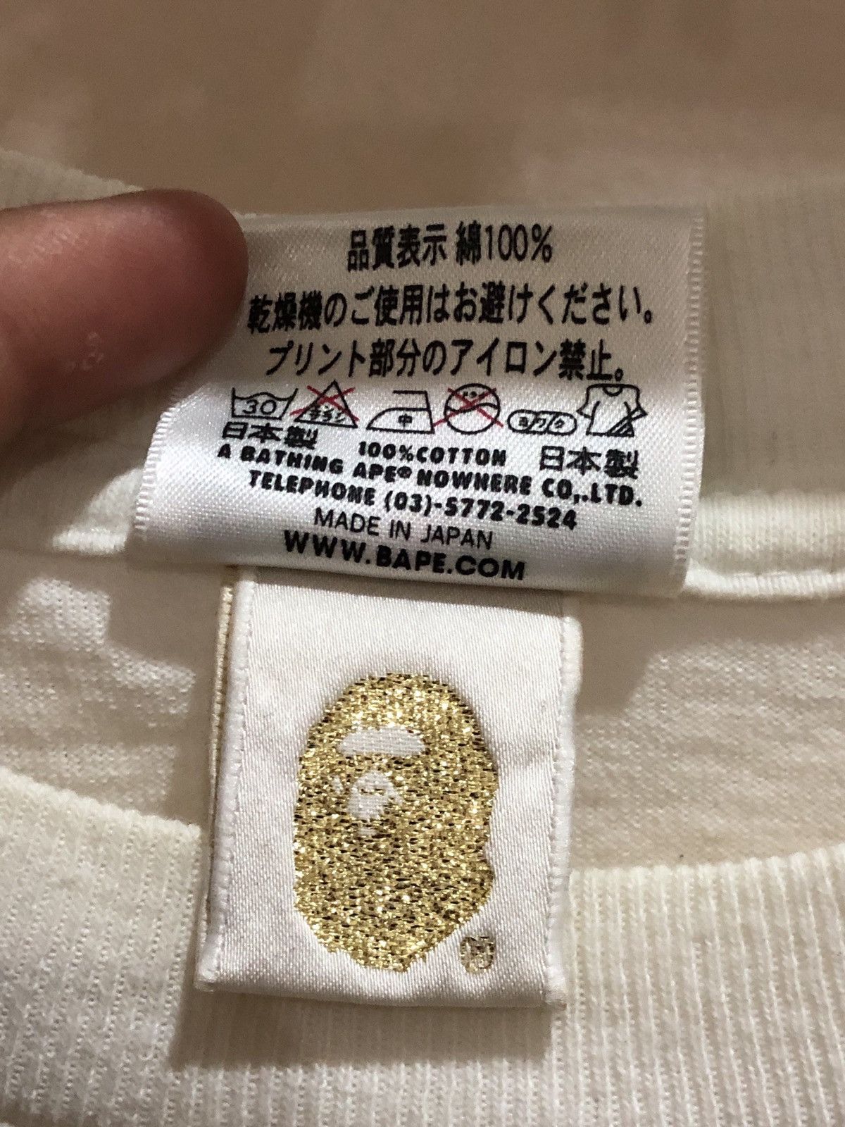 Bape OG 2010 Baby Mirock Tshirts Size US L / EU 52-54 / 3 - 6 Thumbnail