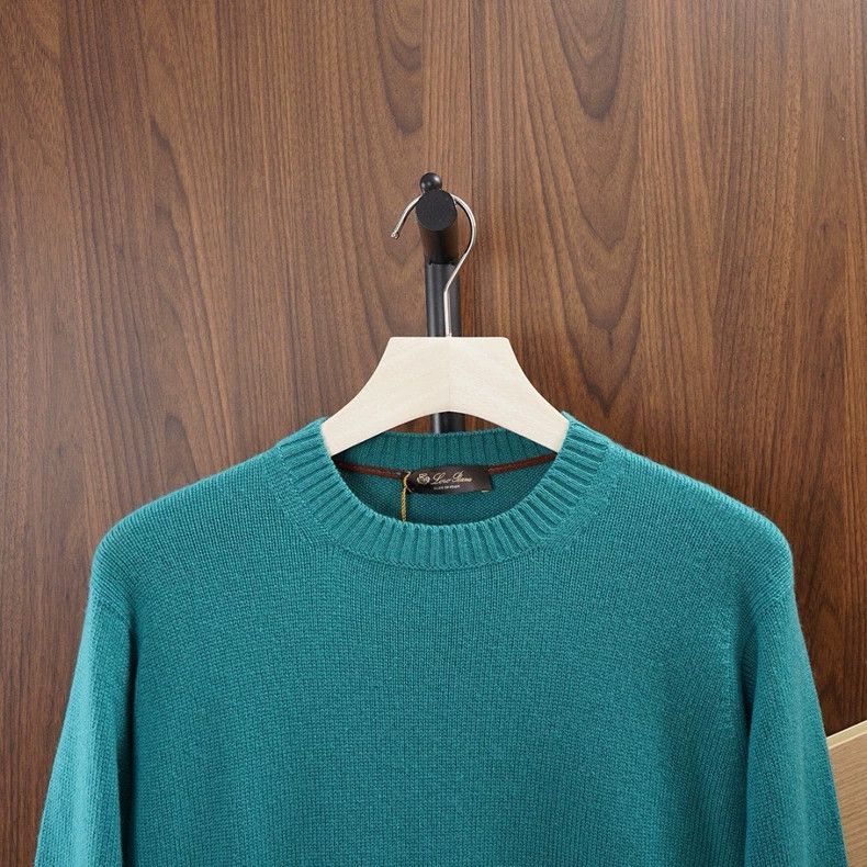 Loro Piana LORO PIANA Men's knit sweater 100% cashmere thick and soft Size US M / EU 48-50 / 2 - 3 Thumbnail