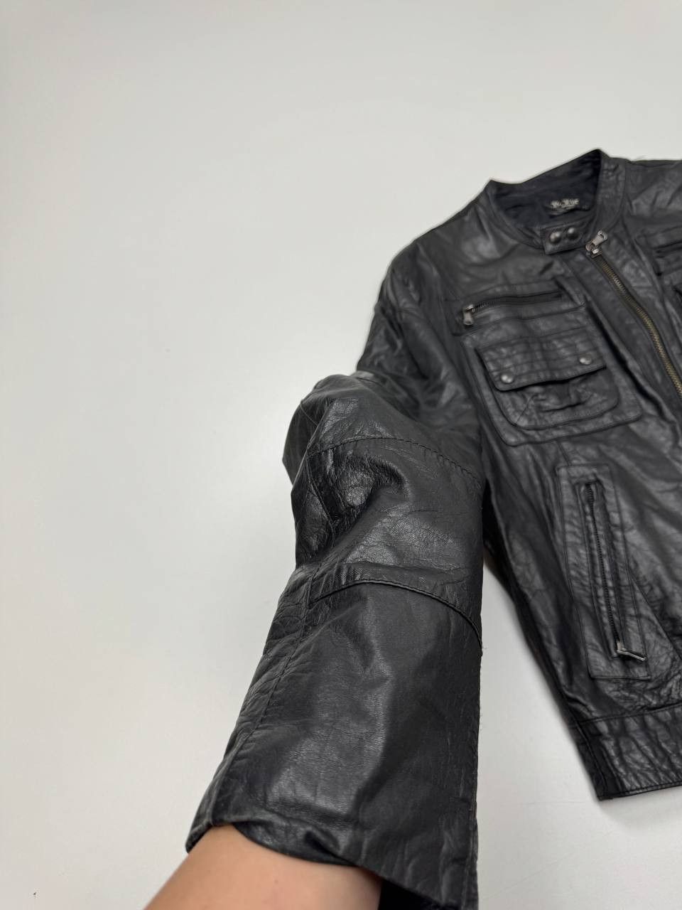Vintage Vintage leather biker jacket for men Size US L / EU 52-54 / 3 - 12 Thumbnail