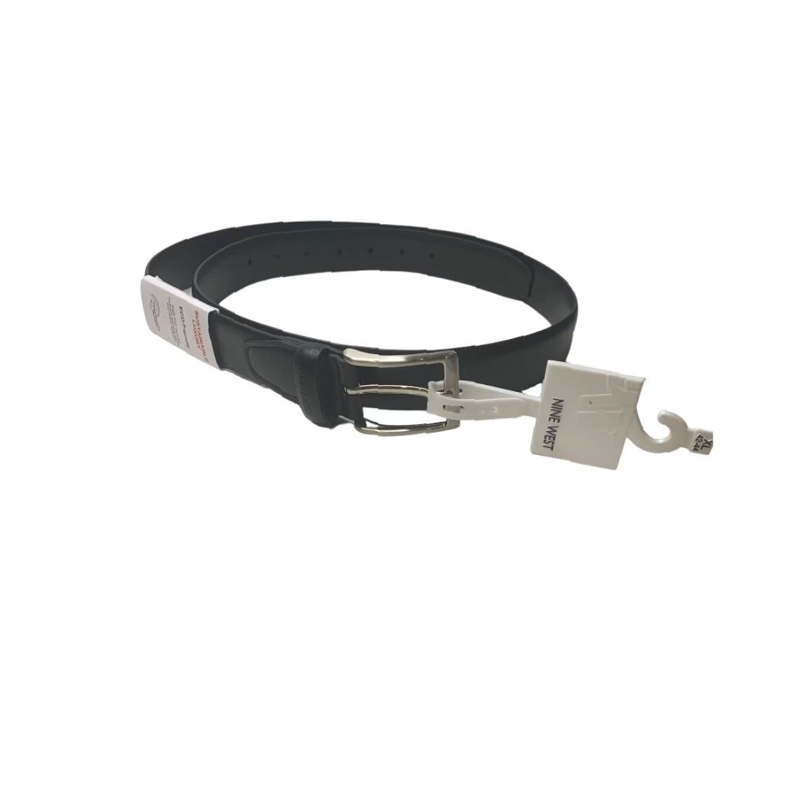 Nine West Nine West Belt Mens XL Black Vegan Leather 1.25" Width 42-44 Size ONE SIZE - 2 Thumbnail