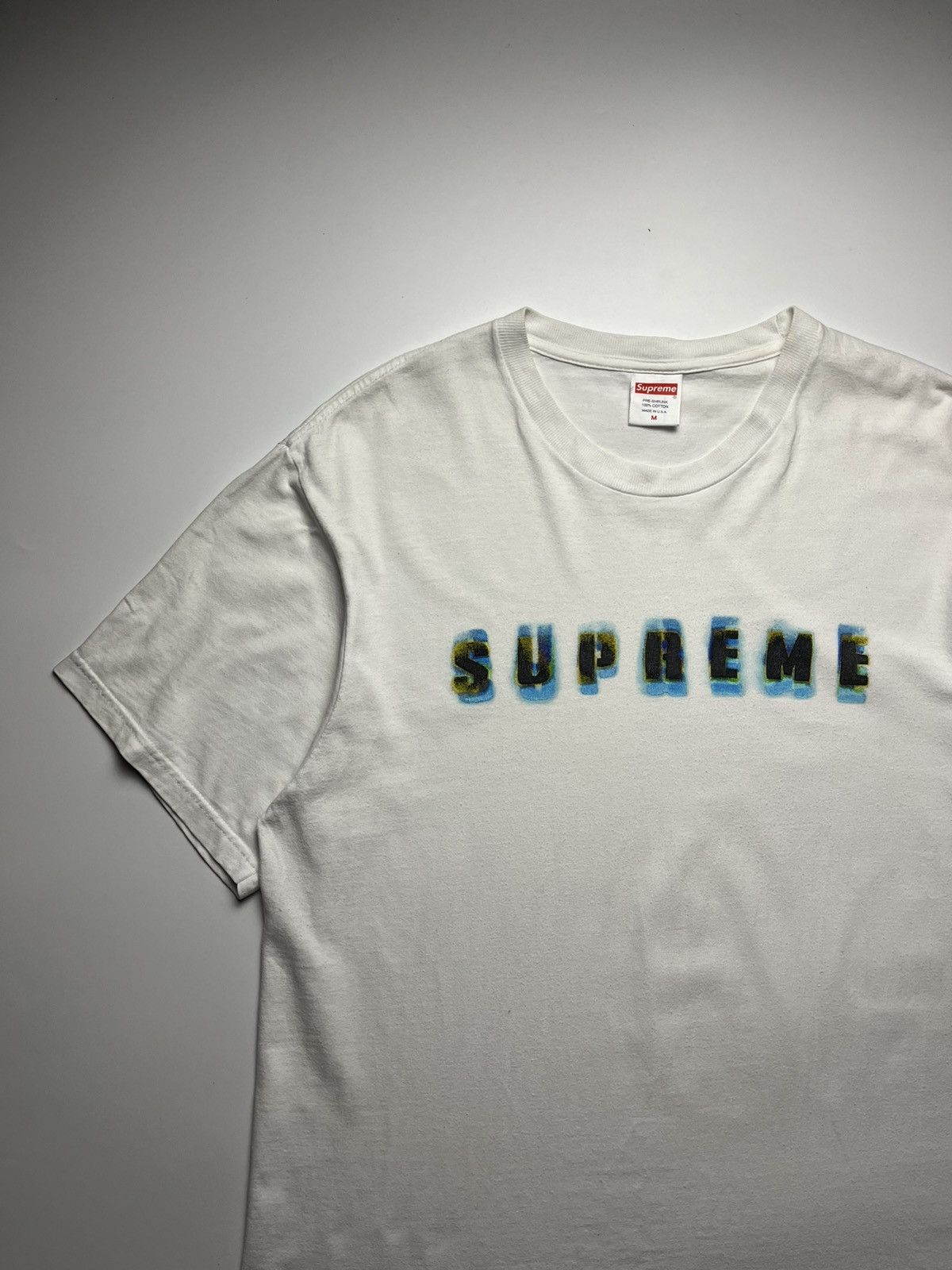 Supreme Supreme Stencil Logo Tee Size US M / EU 48-50 / 2 - 2 Thumbnail