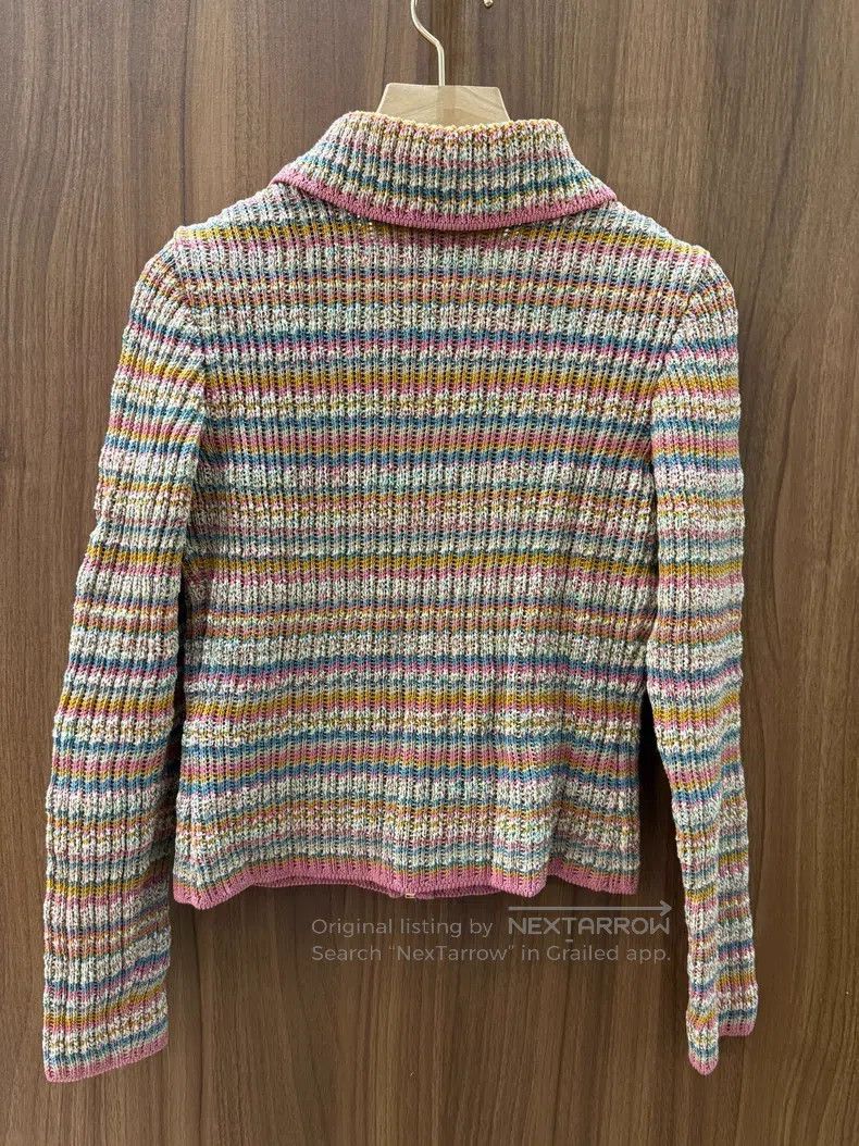 Chanel Chanel Coloured knitted jacket Size XS / US 0-2 / IT 36-38 - 2 Thumbnail