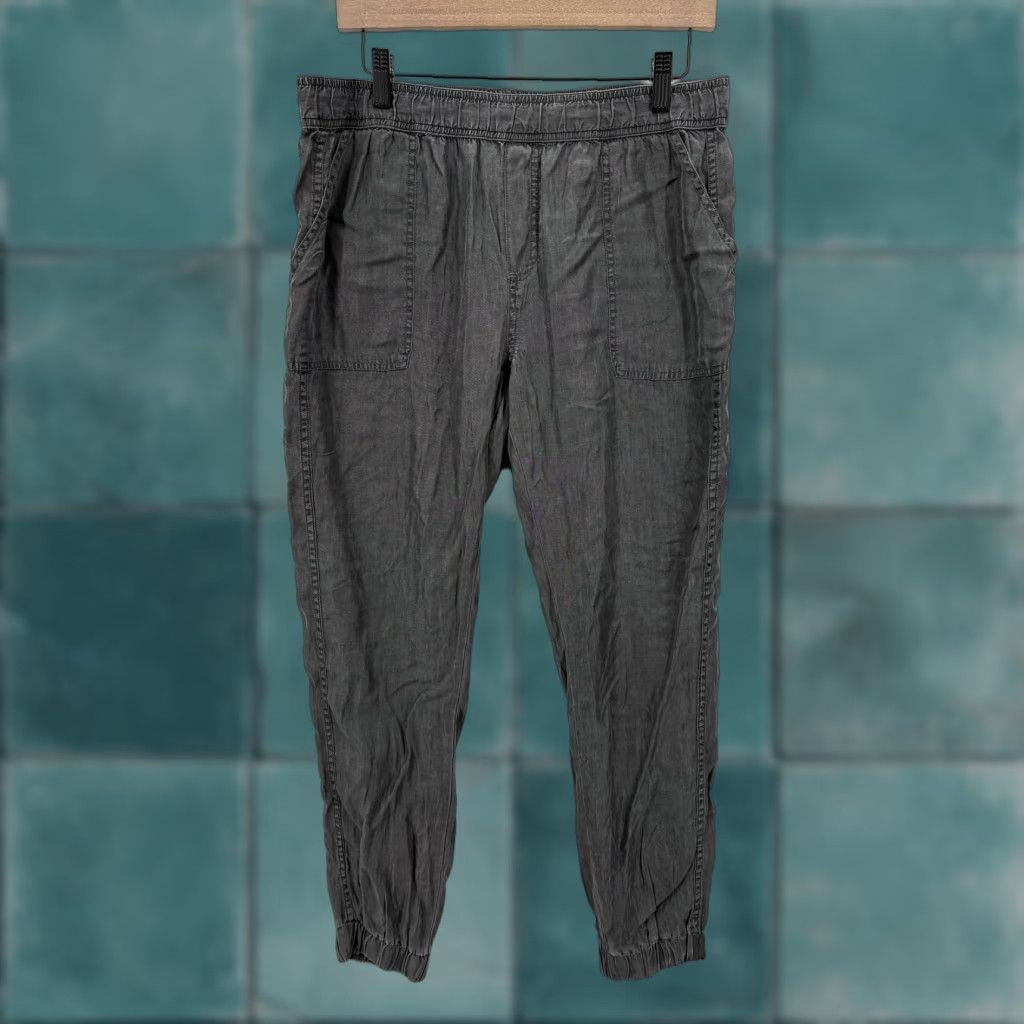 Prana VINTAGE? No — Prana Aberdeen Jogger Pants Women L Gray Tencel Tapered Outdoors Hiking LL? Size 36" / US 14 / IT 50 - 1 Thumbnail