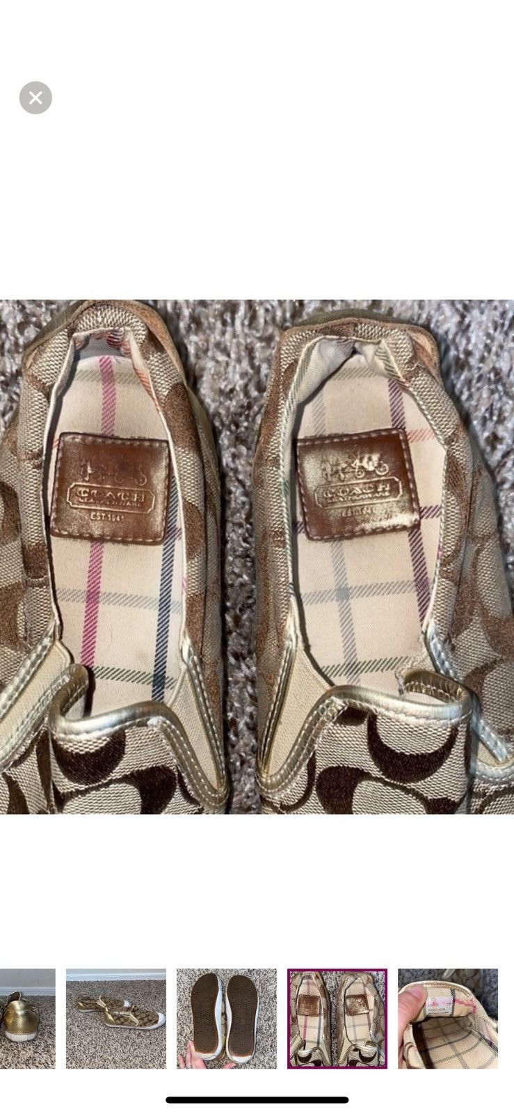 Coach Coach Beale signature slip on loafer sneakers size 7 Size US 7 / IT 37 - 7 Thumbnail