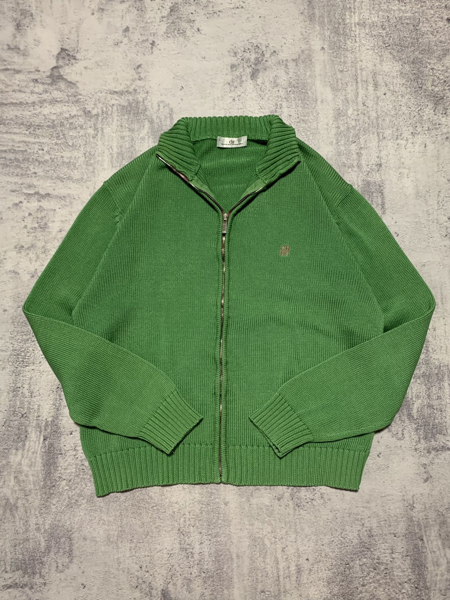 Carolina Herrera Carolina Herrera Green Full Zip Cardigan Men Size L Size US L / EU 52-54 / 3 - 7 Thumbnail