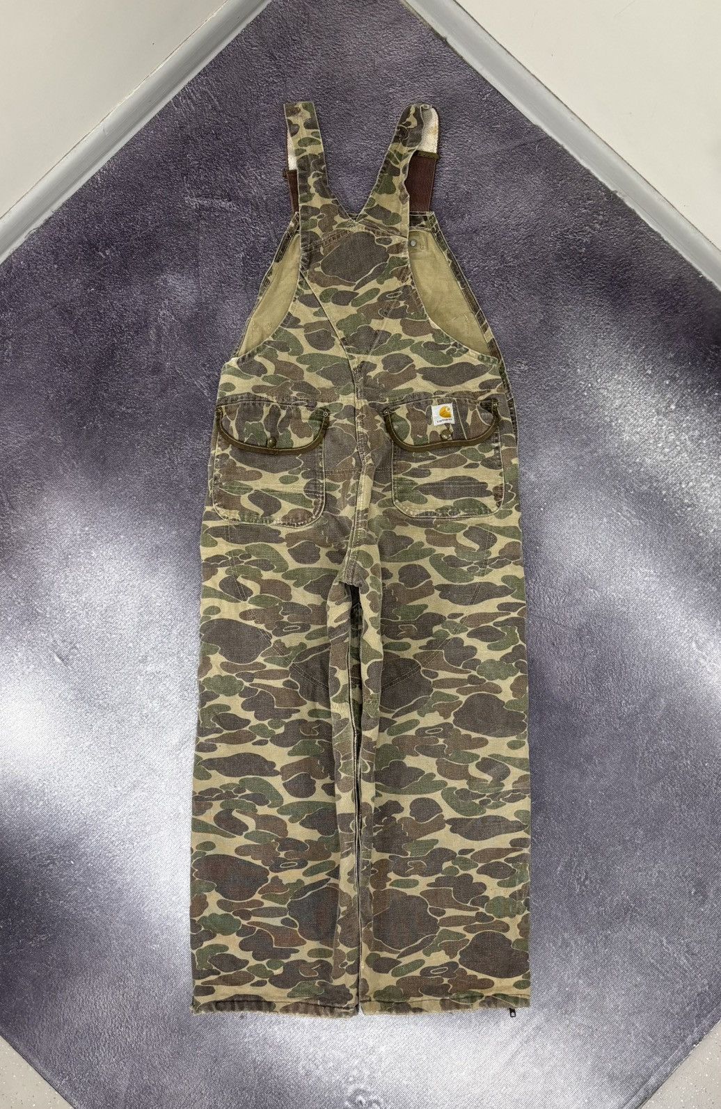 Carhartt Vintage Carhartt BU103 Overalls Bib Duck Camo Hunting Size US 34 / EU 50 - 2 Thumbnail