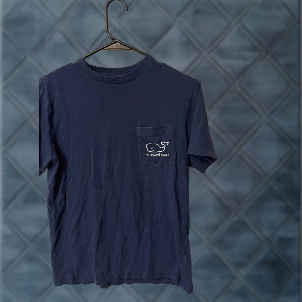 Vineyard Vines Vineyard Vines T Shirt Mens XS Light Navy Blue Whale Pocket Short Sleeve Distres Size US XS / EU 42 / 0 - 1 Thumbnail