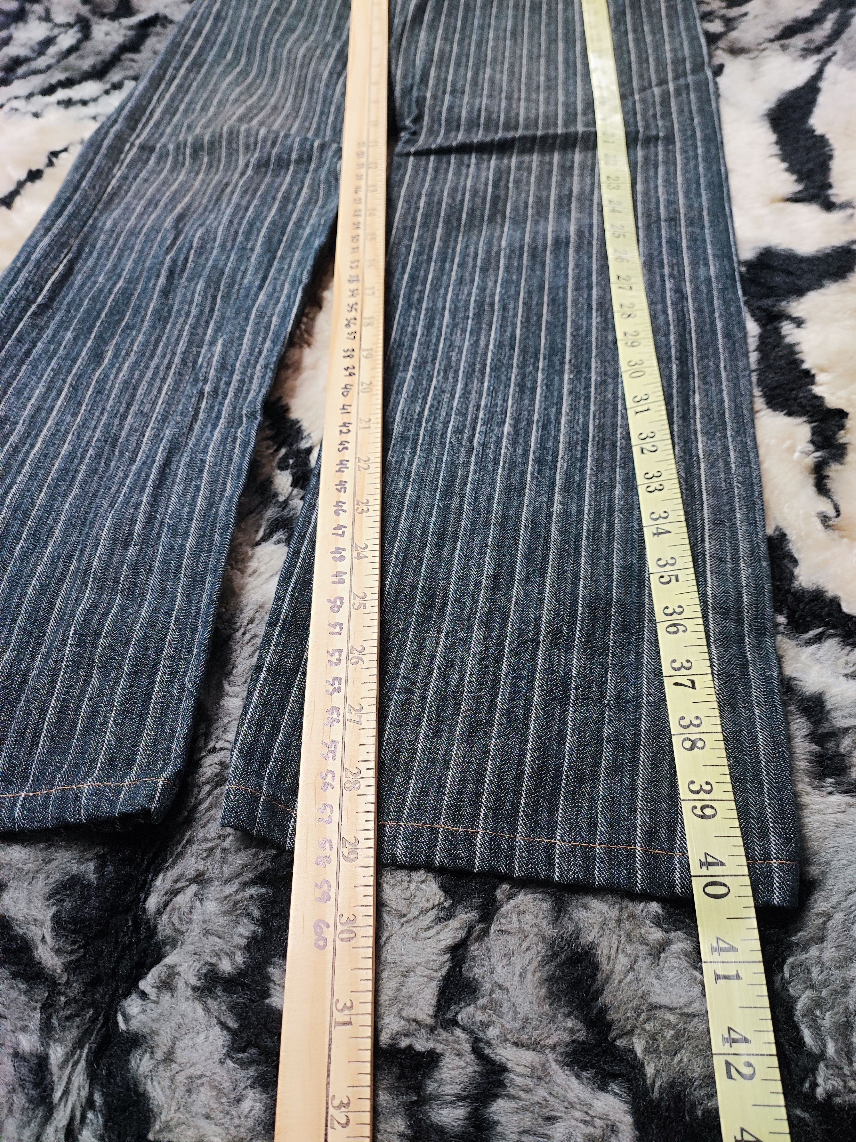 Undercover ROOT THREE HEAVY COTTON STRIPE CHINO PANTS JEANS Size US 29 - 4 Thumbnail