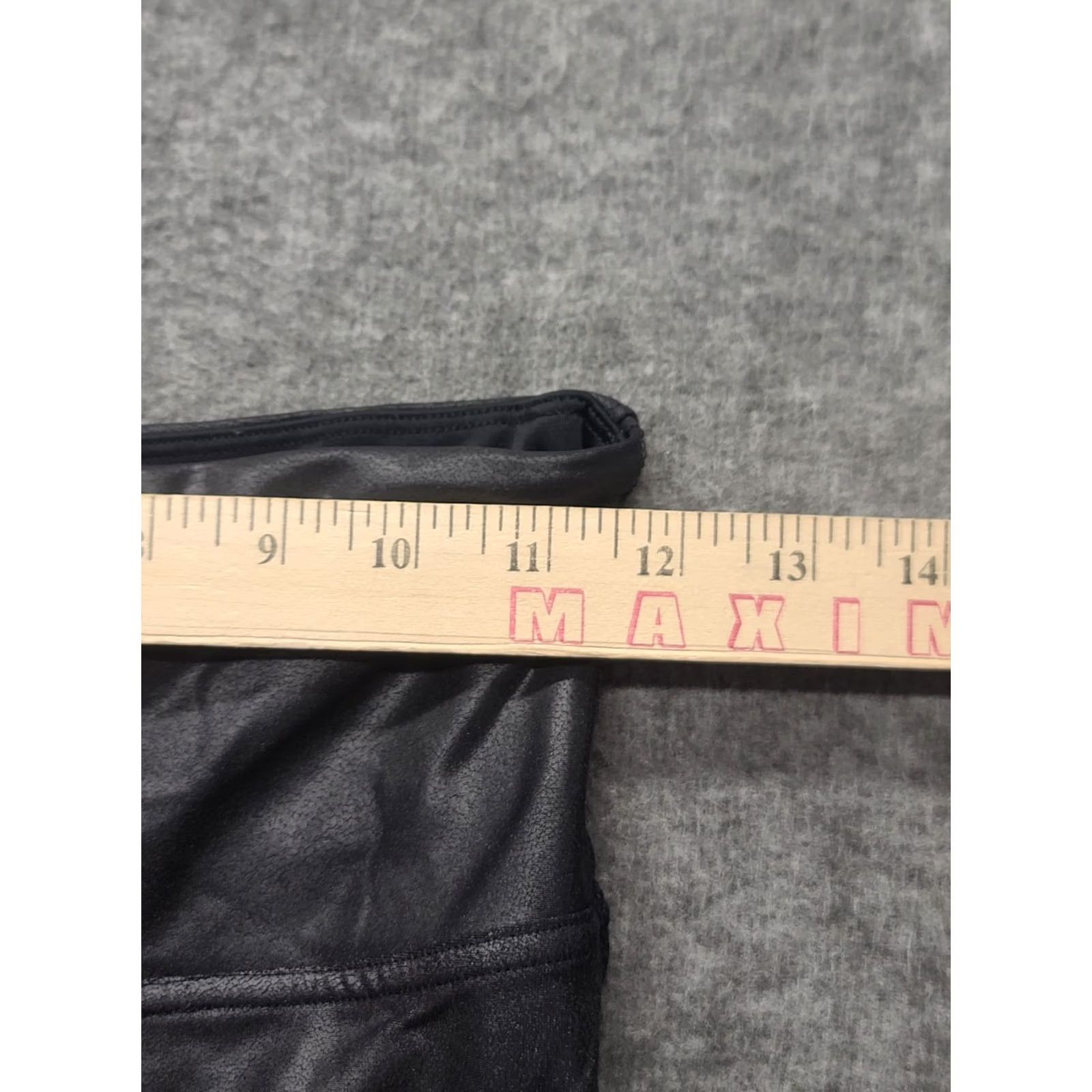 Spanx Spanx Perfect Pant Leggings Womens S Slim Fit High Rise Faux Leather Shaping Black Nylon Spandex Microfiber Leggings Size 28" / US 6 / IT 42 - 3 Thumbnail
