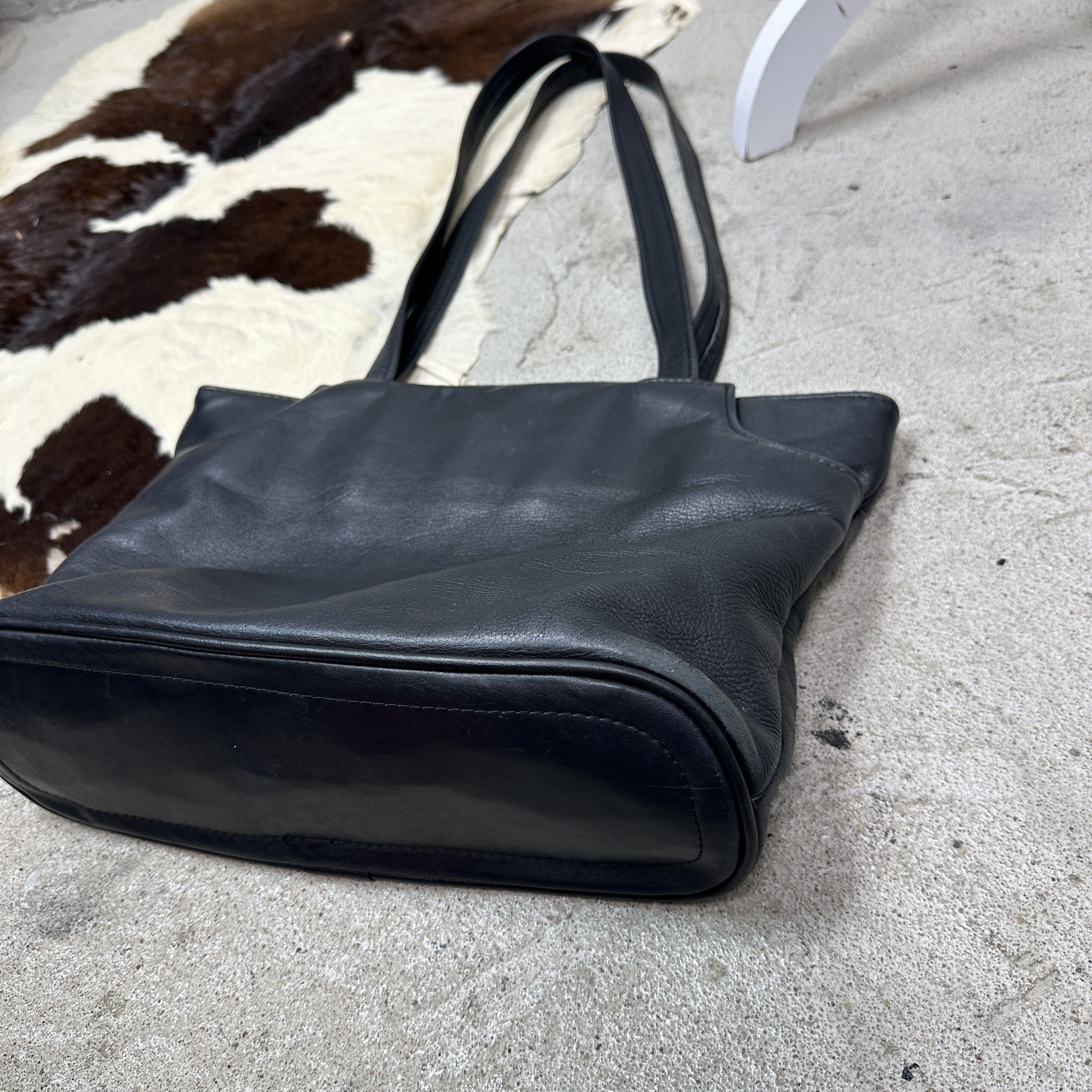 Vintage Vintage Avant Garde Leather Biker Grunge Bag 90s Size ONE SIZE - 4 Thumbnail
