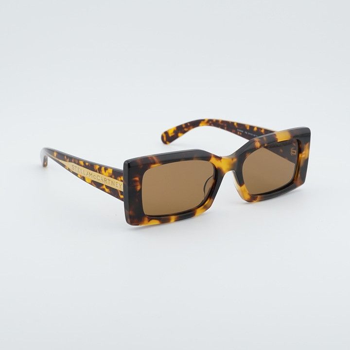 Stella McCartney Stella McCartney SC40065I 53E Sunglasses Havana Rectangle Size ONE SIZE - 7 Thumbnail