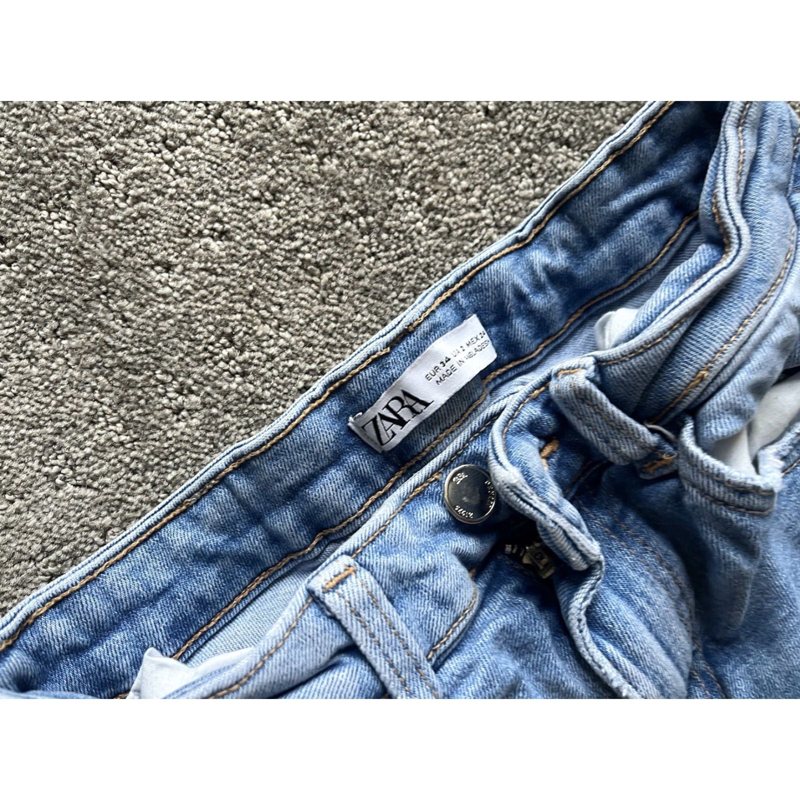 Zara Zara Jeans Womens Size 2 Blue Medium Wash Skinny Regular Fit Size 26" / US 2 / IT 38 - 5 Thumbnail