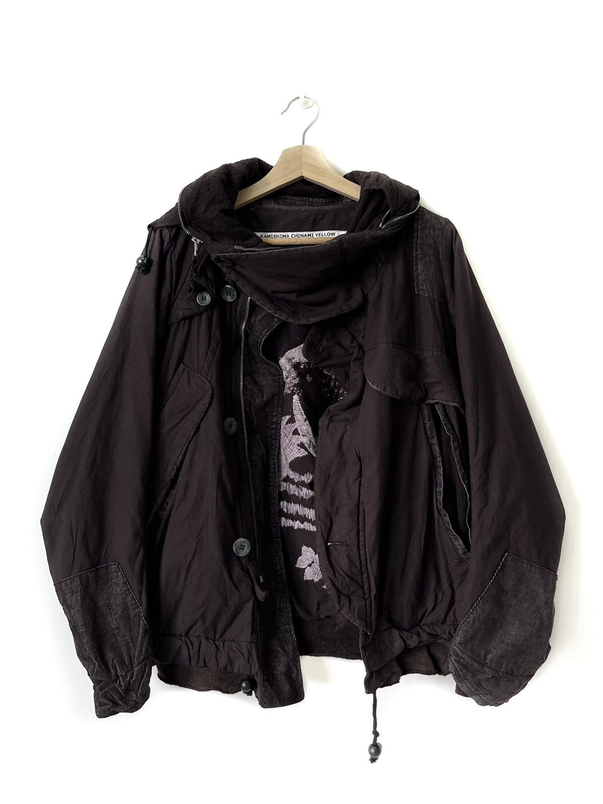 image of Archival Clothing Kamishima Chinami Yellow Jacket in Brown, Men's (Size Medium)