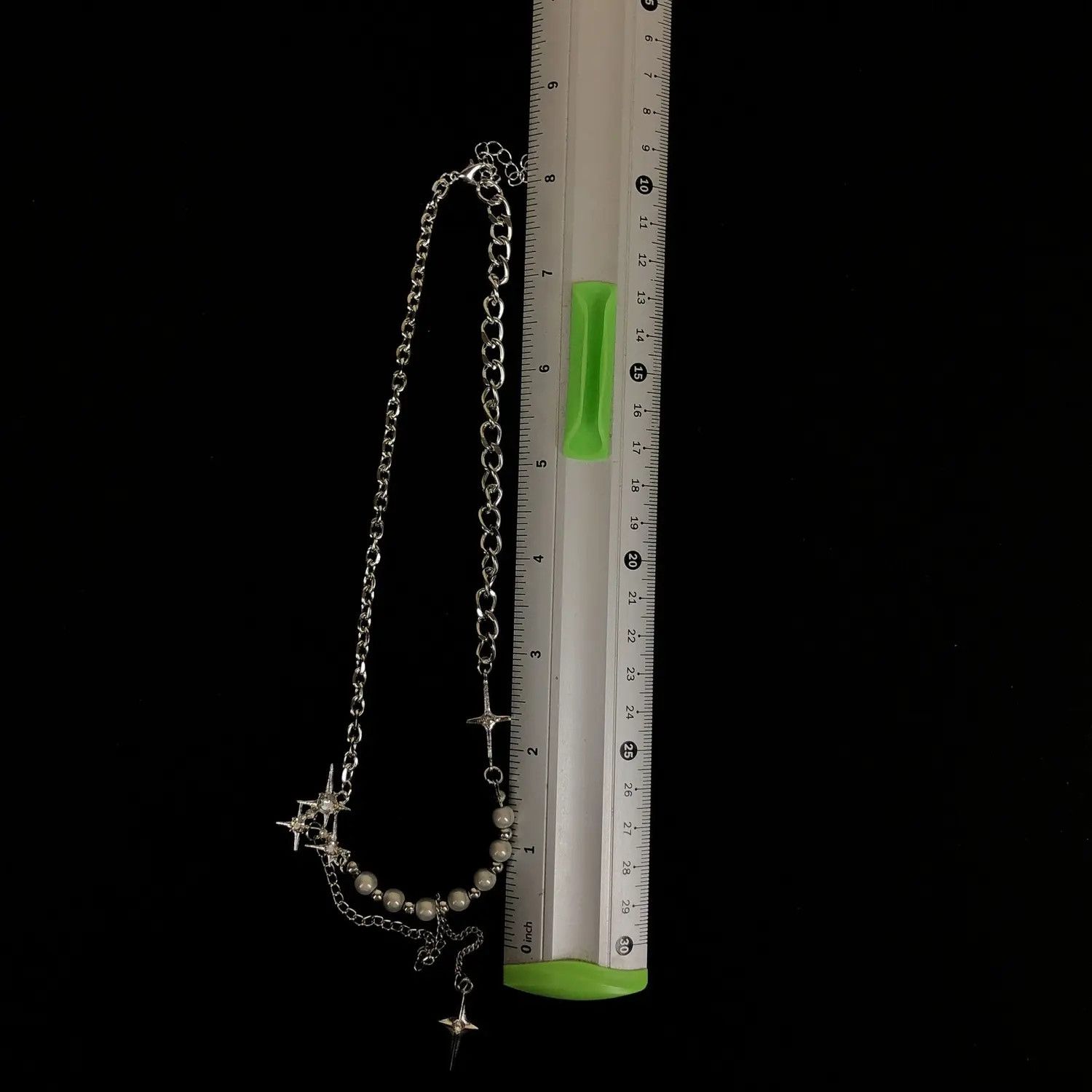 Jewelry Electro Chain Crystal Star Abstract Necklace Pop Punk Size ONE SIZE - 6 Thumbnail
