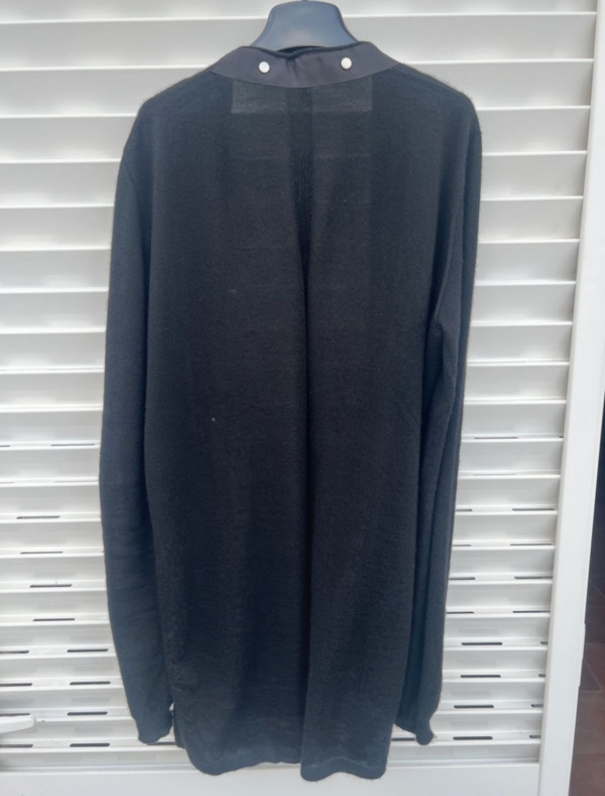 Rick Owens Rick Owens Larry cardigan 100% WS cashmere SS/20 TECUATL Size US M / EU 48-50 / 2 - 2 Thumbnail