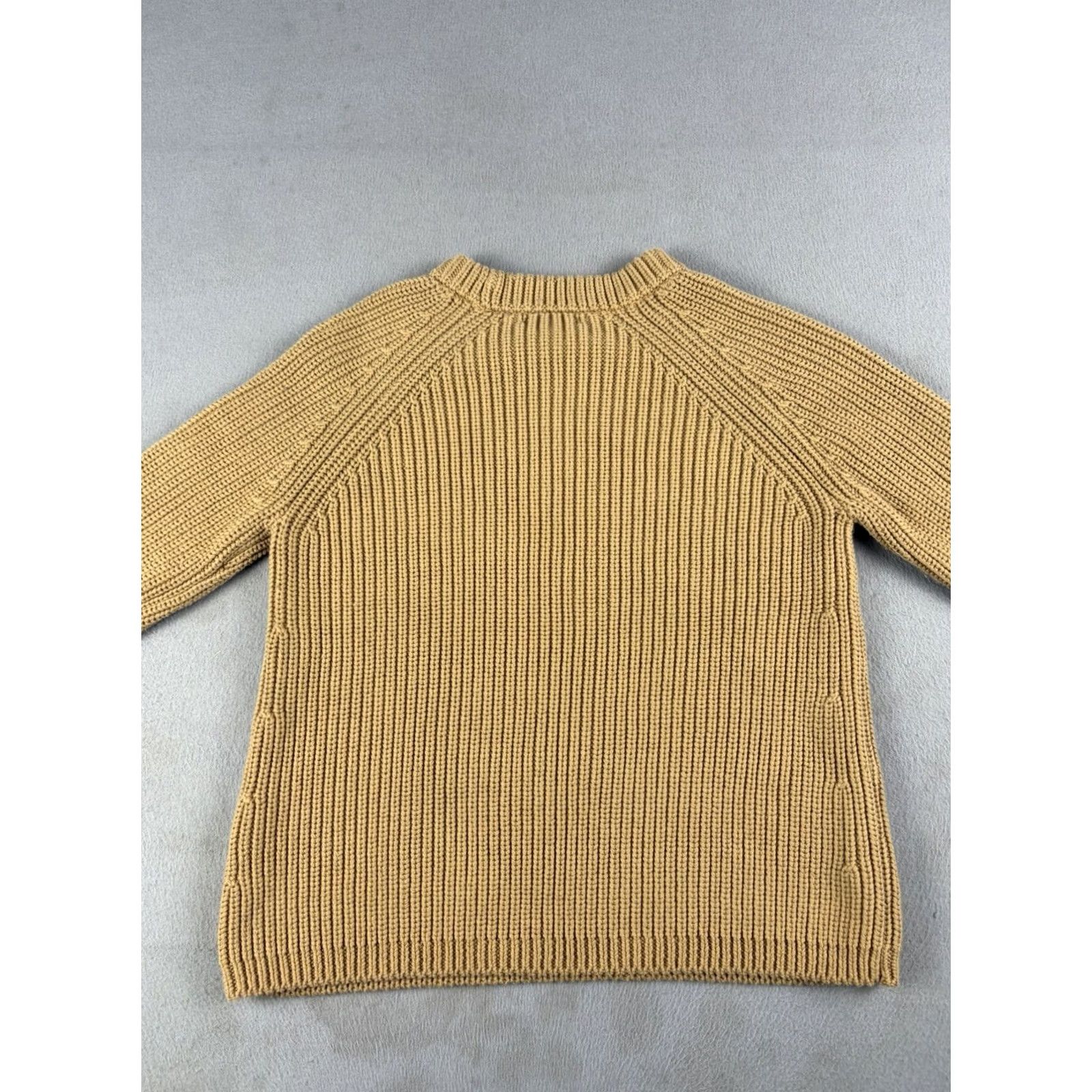Quince Quince Sweater Womens XS Camel Crew Neck Knit Pullover Raglan Long Sleeve Organic Cotton Tight-Knit Casual Fall Winter Solid PreppyVintage No Size XS / US 0-2 / IT 36-38 - 4 Thumbnail