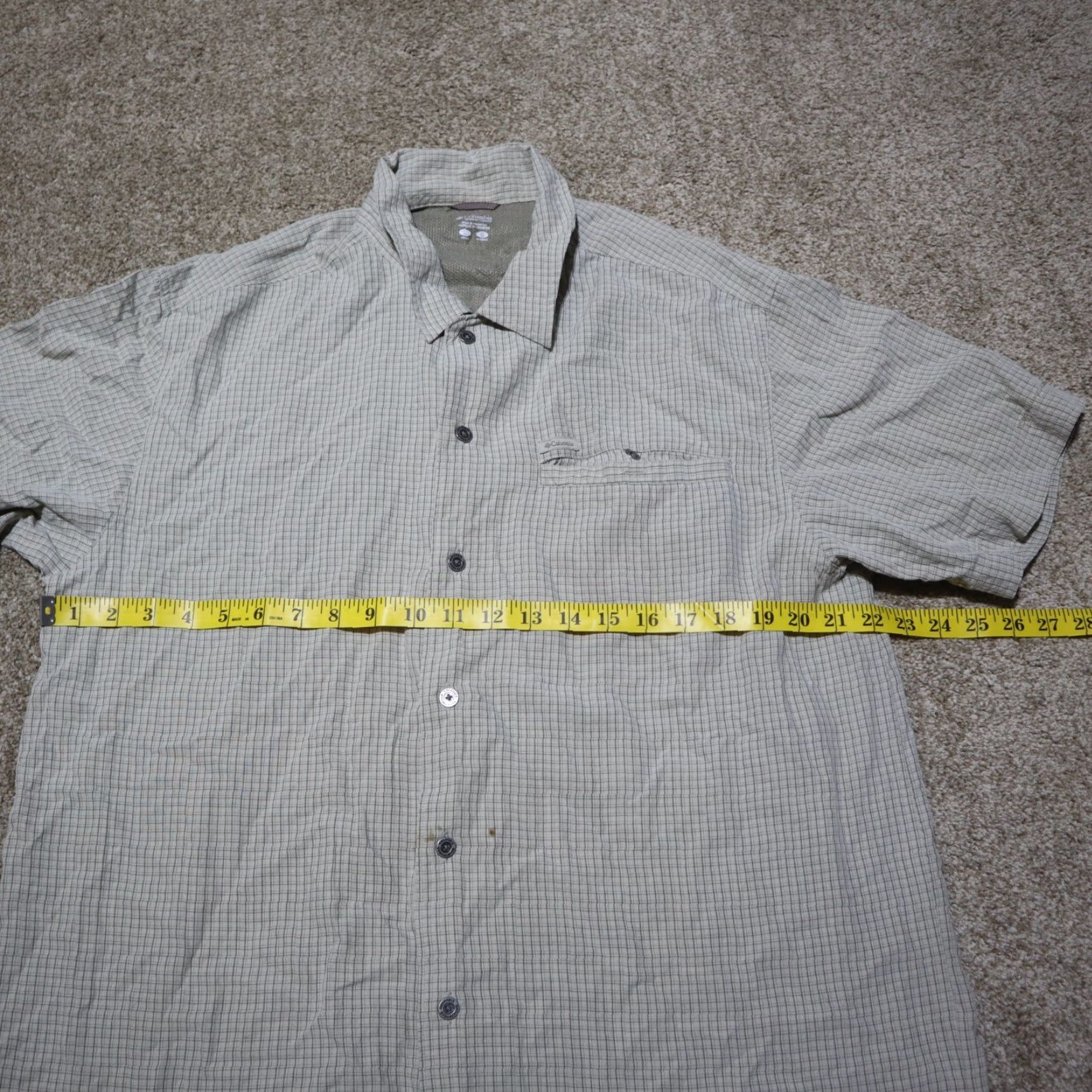 Vintage Columbia Shirt Button-Down Short Sleeve PFG Fishing Men’s Size L Brown Solid 2010s Mens Size US 33 - 5 Thumbnail