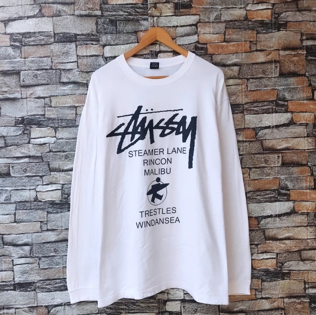 Stussy Vintage Stussy Steamer Lane Long Sleeve Size US XL / EU 56 / 4 - 1 Thumbnail