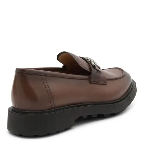 Salvatore Ferragamo o1s1rm0825 Gancini Loafers in Brown Size US 7 / EU 40 - 3 Thumbnail