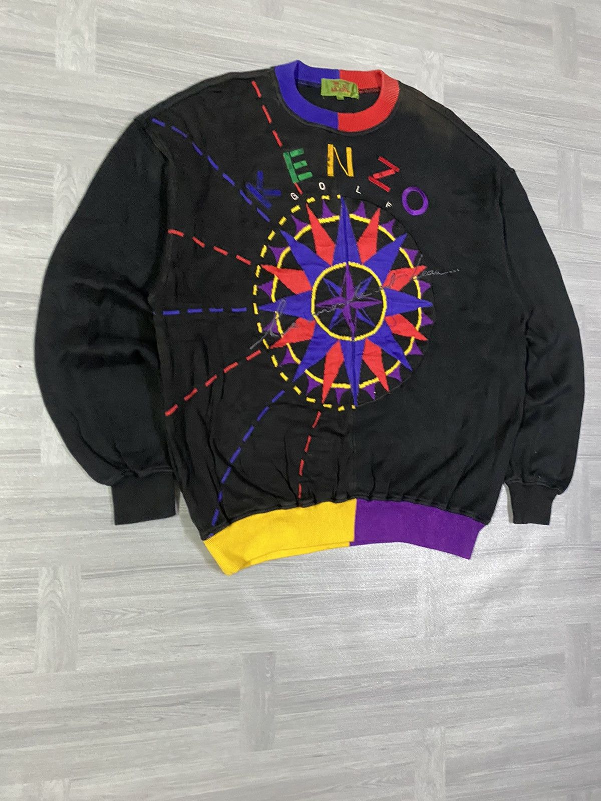 Kenzo Vintage Kenzo Golf Sweatshirt Embroidery Kenzo Golf Big Logo Size US L / EU 52-54 / 3 - 3 Thumbnail