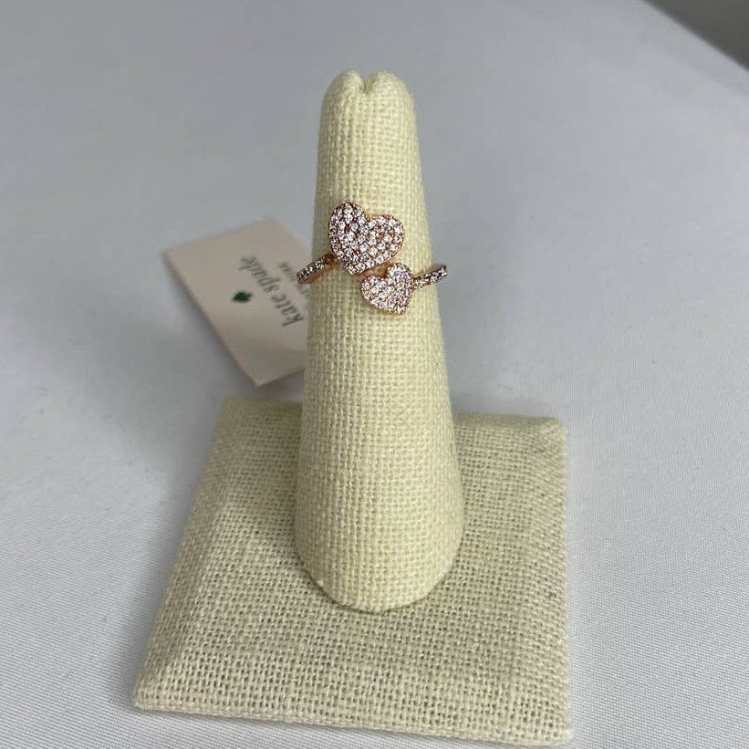 Kate Spade Kate Spade Rose Gold Two Hearts Two Hearts Beat As One Ring Size ONE SIZE - 2 Thumbnail