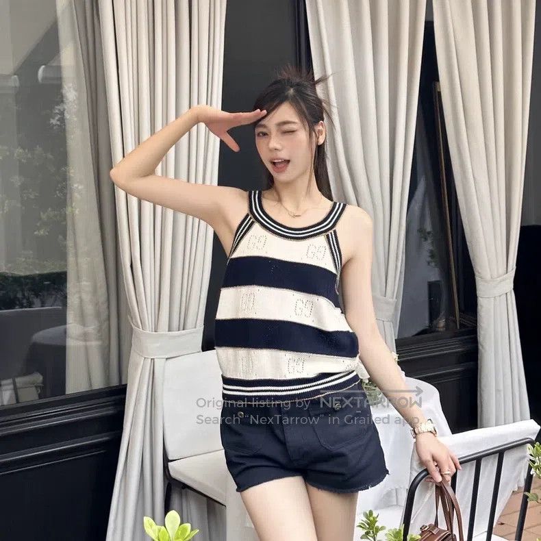Gucci Gucci Striped colour-blocked knitted vest Size S / US 4 / IT 40 - 6 Thumbnail