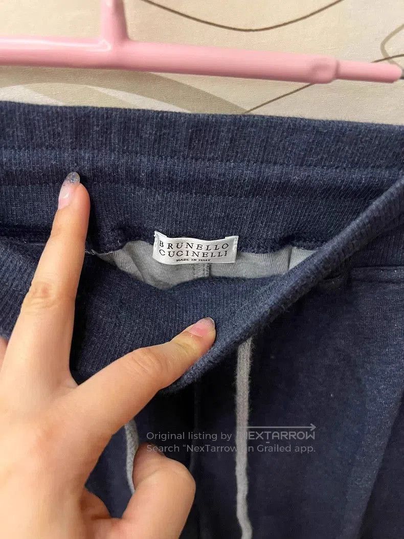 Brunello Cucinelli Brunello Cucinelli Blue Cotton Sweatpants XXL. Size US 28 / EU 44 - 2 Thumbnail