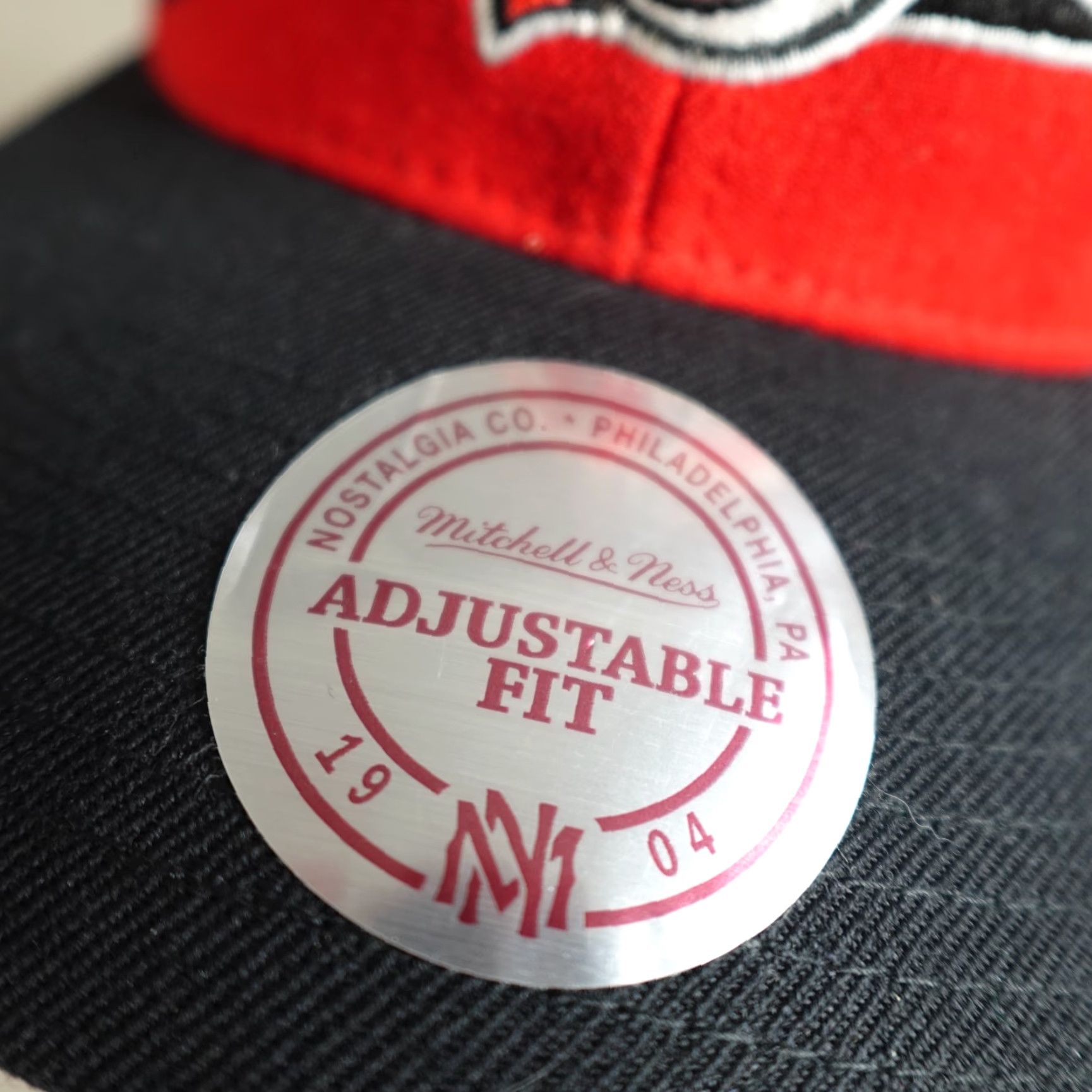Mitchell & Ness Mitchell & Ness Hat Red Embroidered New Jersey Devils Diamond Snapback Adjustable One Size Men Sports Casual Cap Size US M / EU 48-50 / 2 - 3 Thumbnail